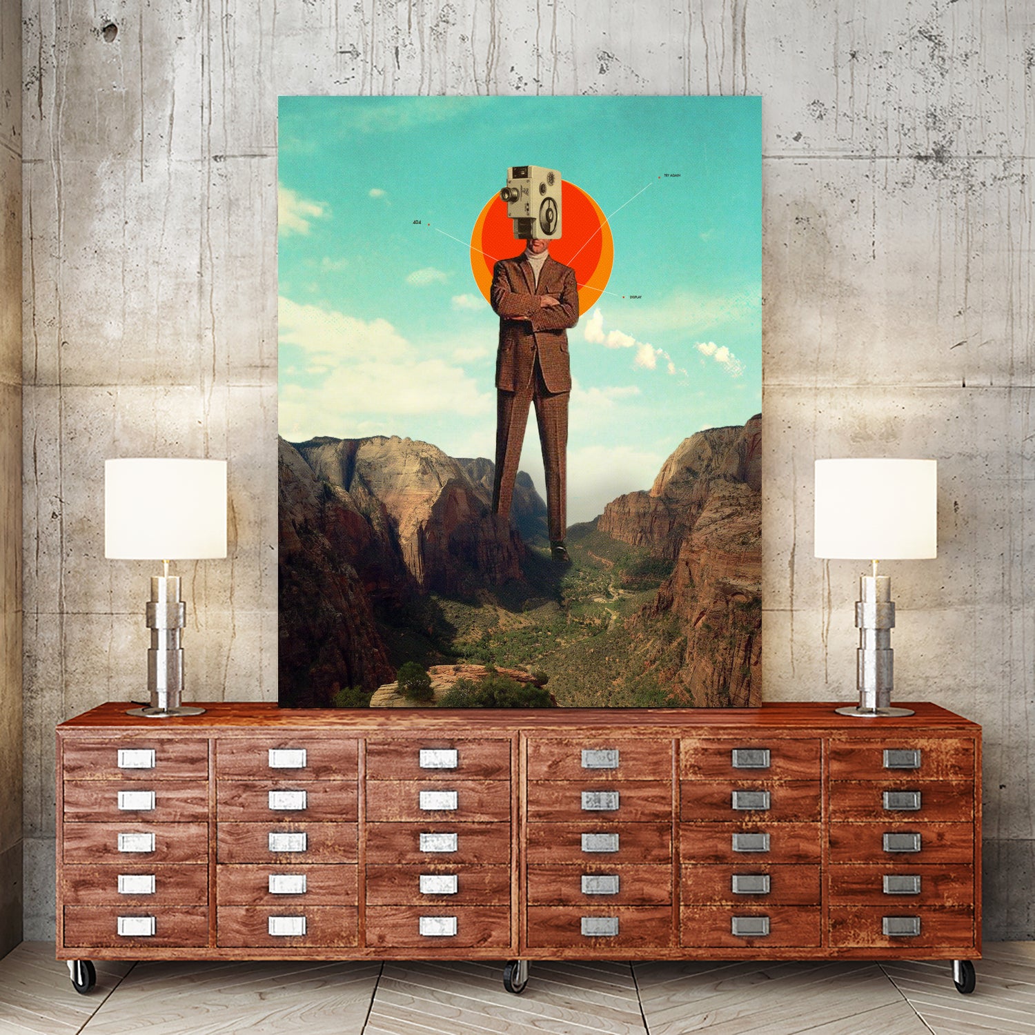 Video404 by Frank Moth on GIANT ART - blue photo manipulation