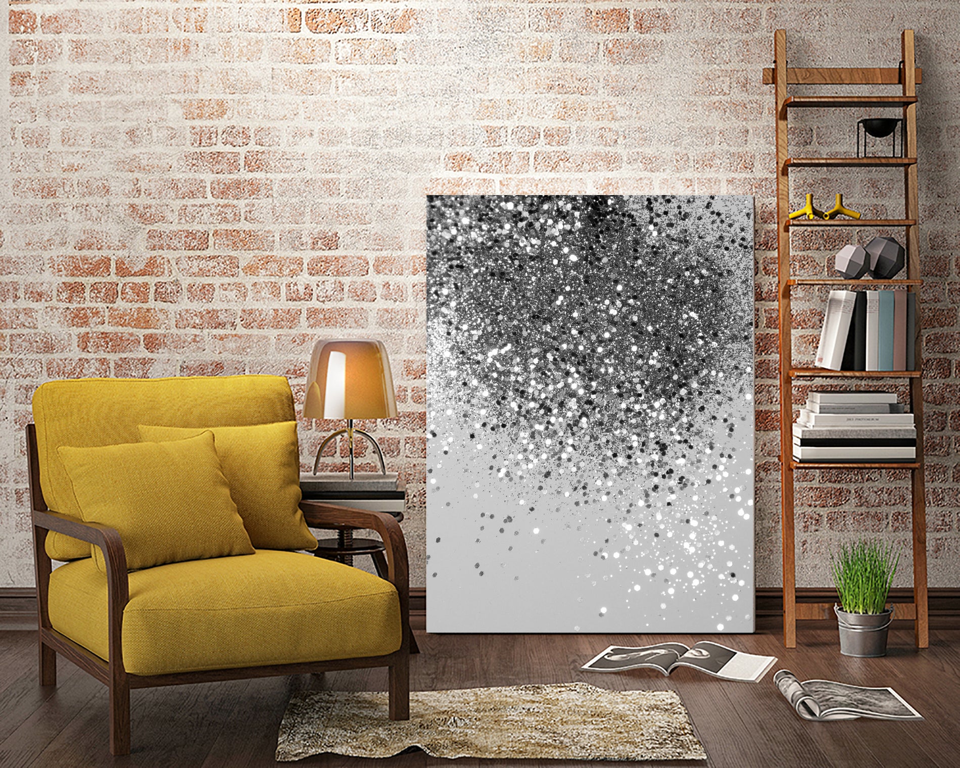 Soft Silver Gray Glitter #1 (Faux Glitter - Photography) by Anita & Bella Jantz on GIANT ART - gray photo illustration