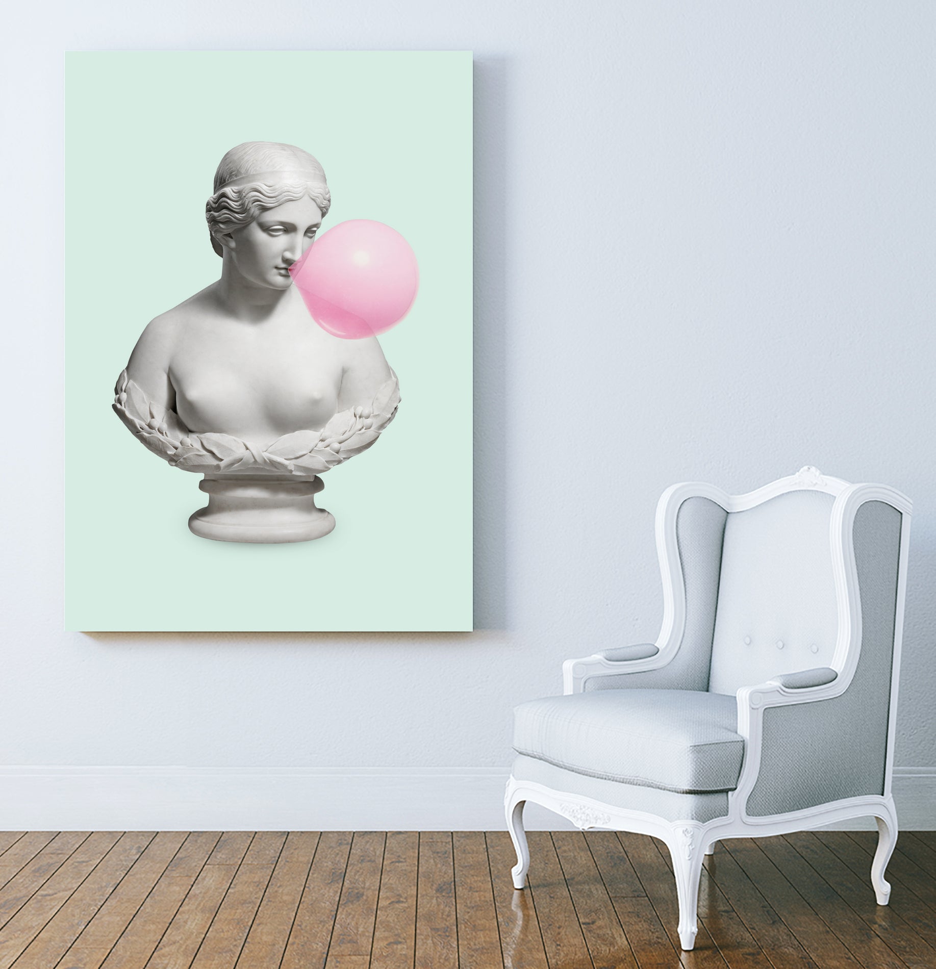 BUBBLE BUST by Jonas Loose on GIANT ART - green photo manipulation