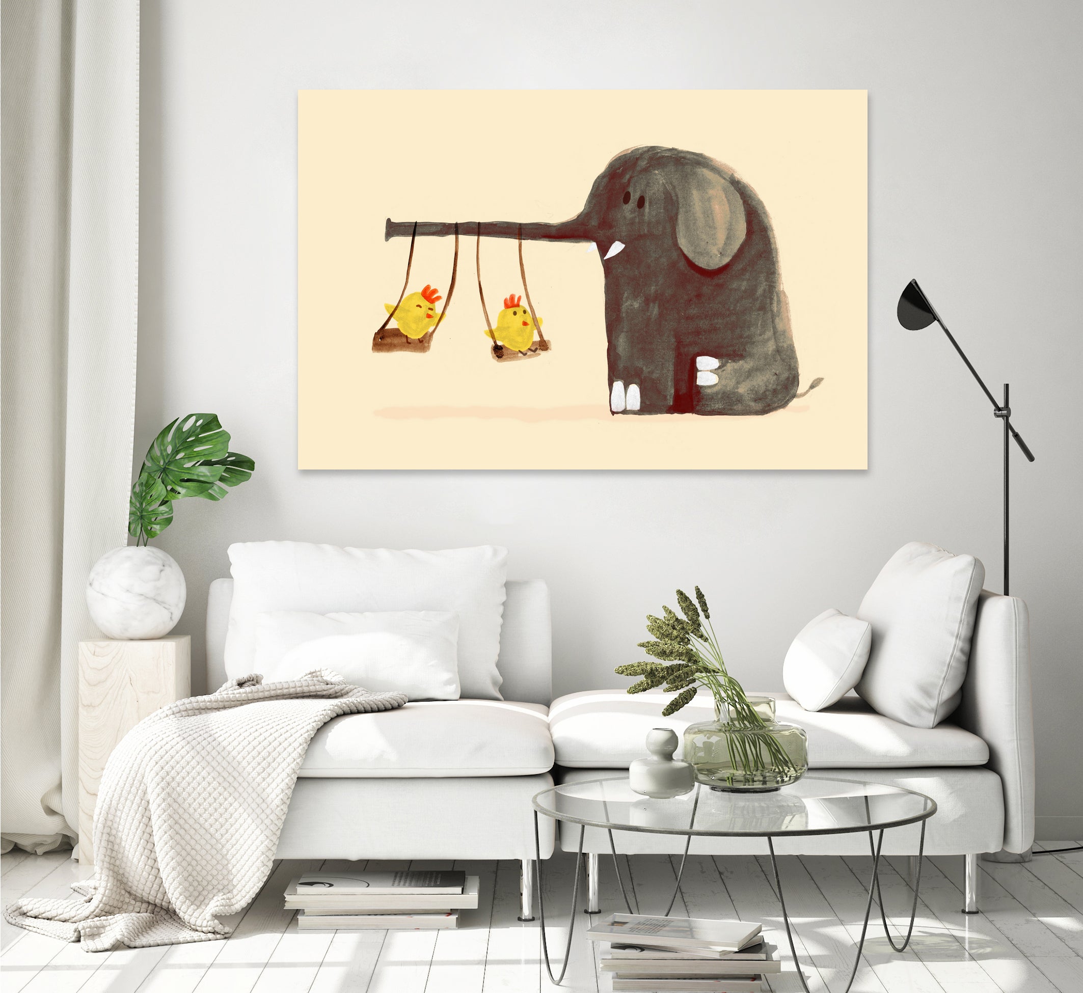 Elephant Swing by Budi Satria Kompoi on GIANT ART - digital painting