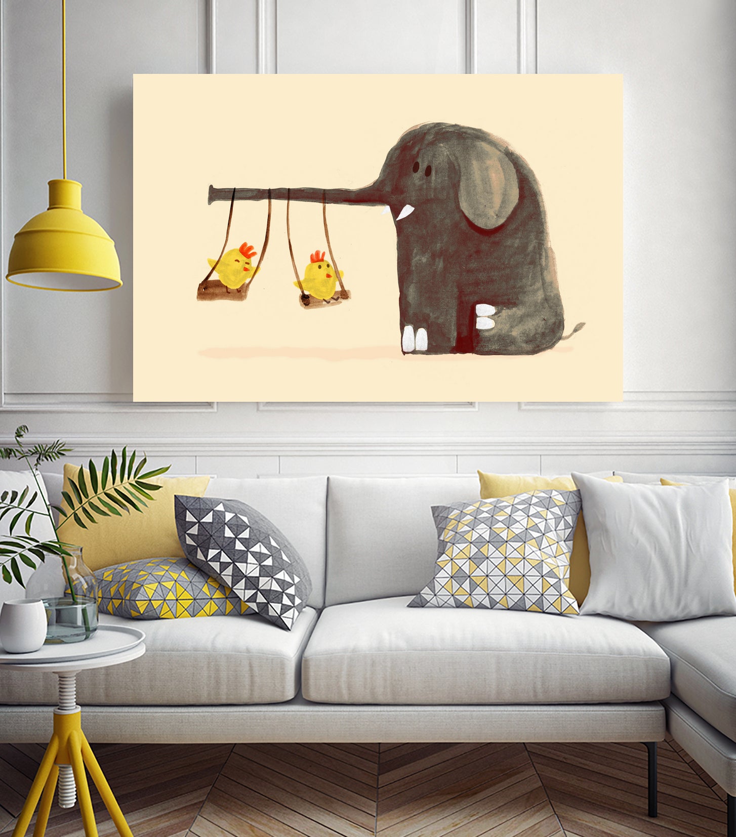 Elephant Swing by Budi Satria Kompoi on GIANT ART - digital painting