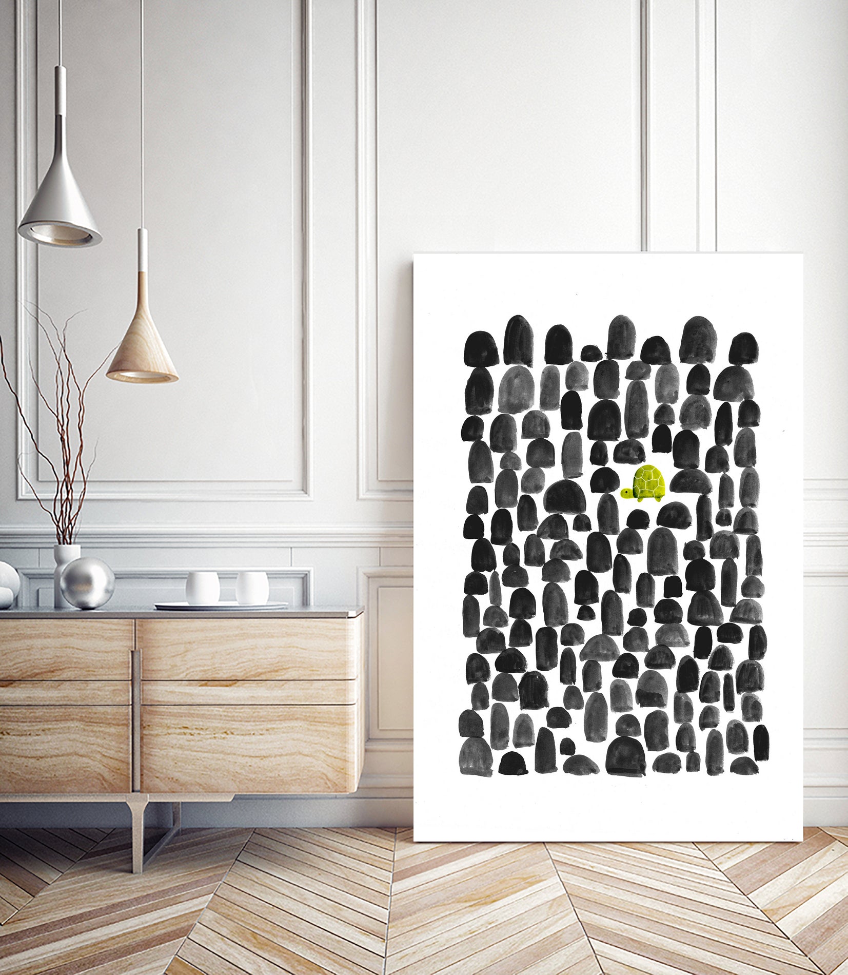 Turtle in Stone Garden by Budi Satria Kompoi on GIANT ART - digital painting