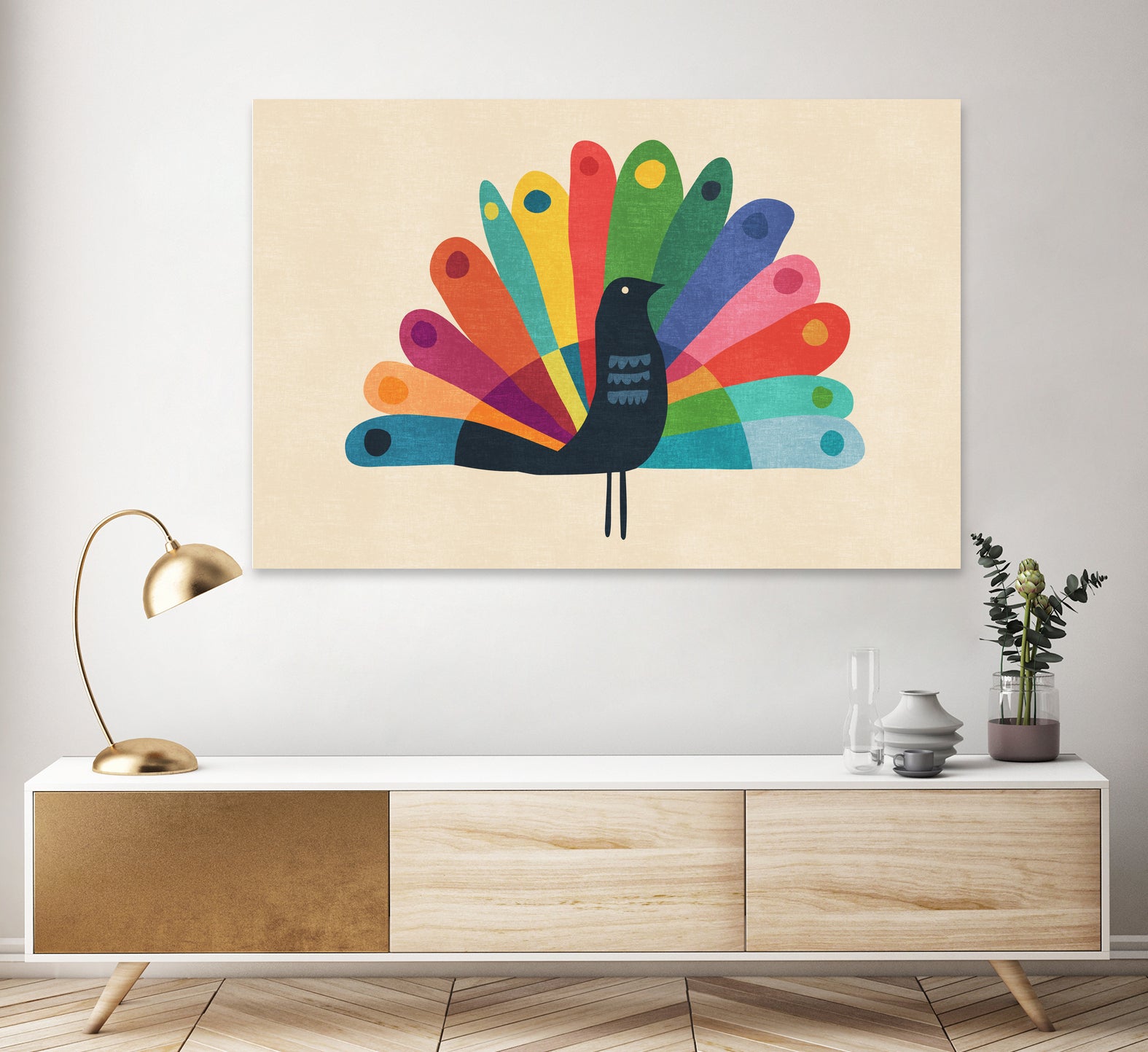 Whimsical Peacock by Budi Satria Kompoi on GIANT ART - mixed media