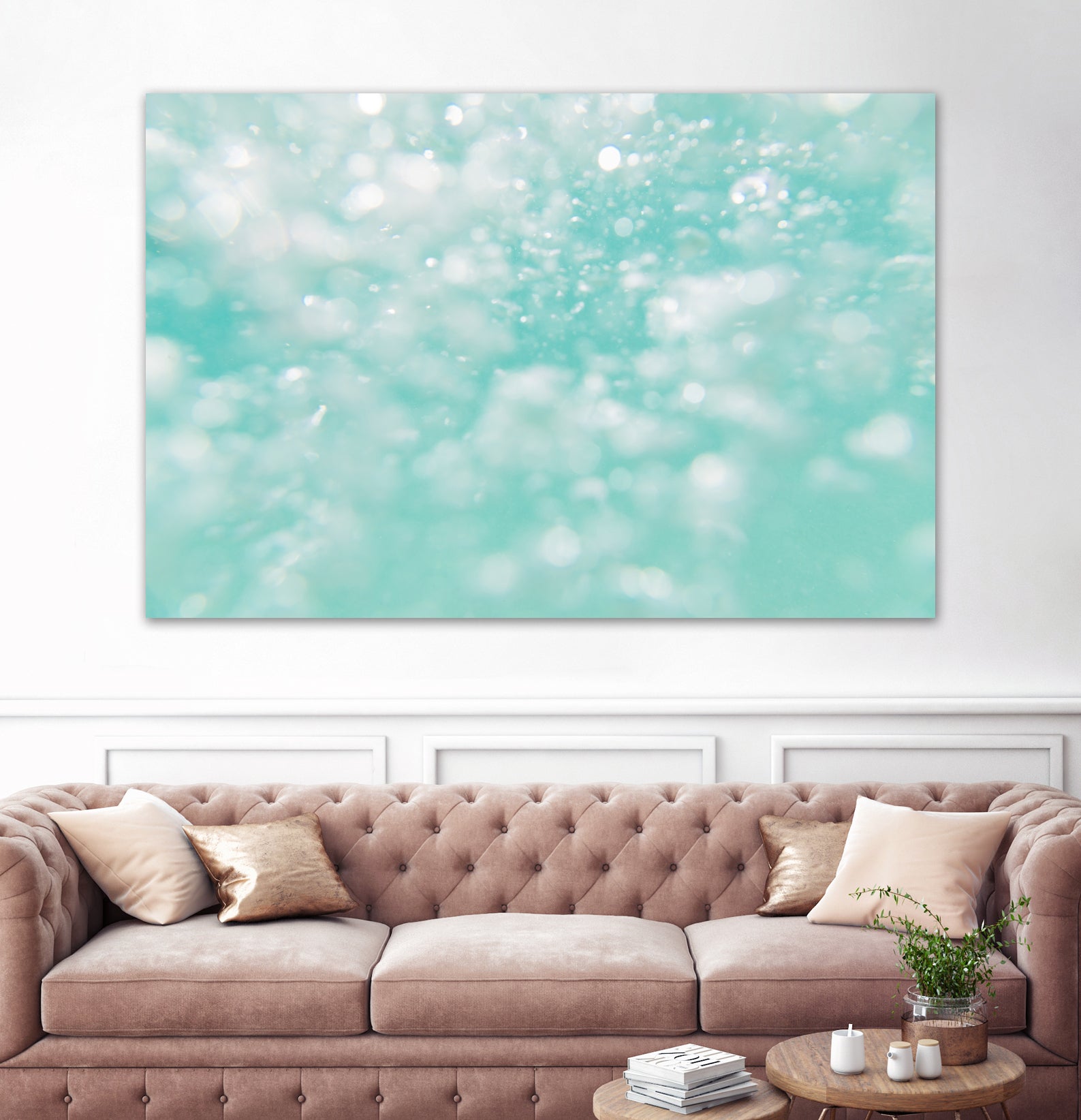Underwater Caribbean Bubbles Dream 1 by AnitasBellasArt on GIANT ART - blue coastal