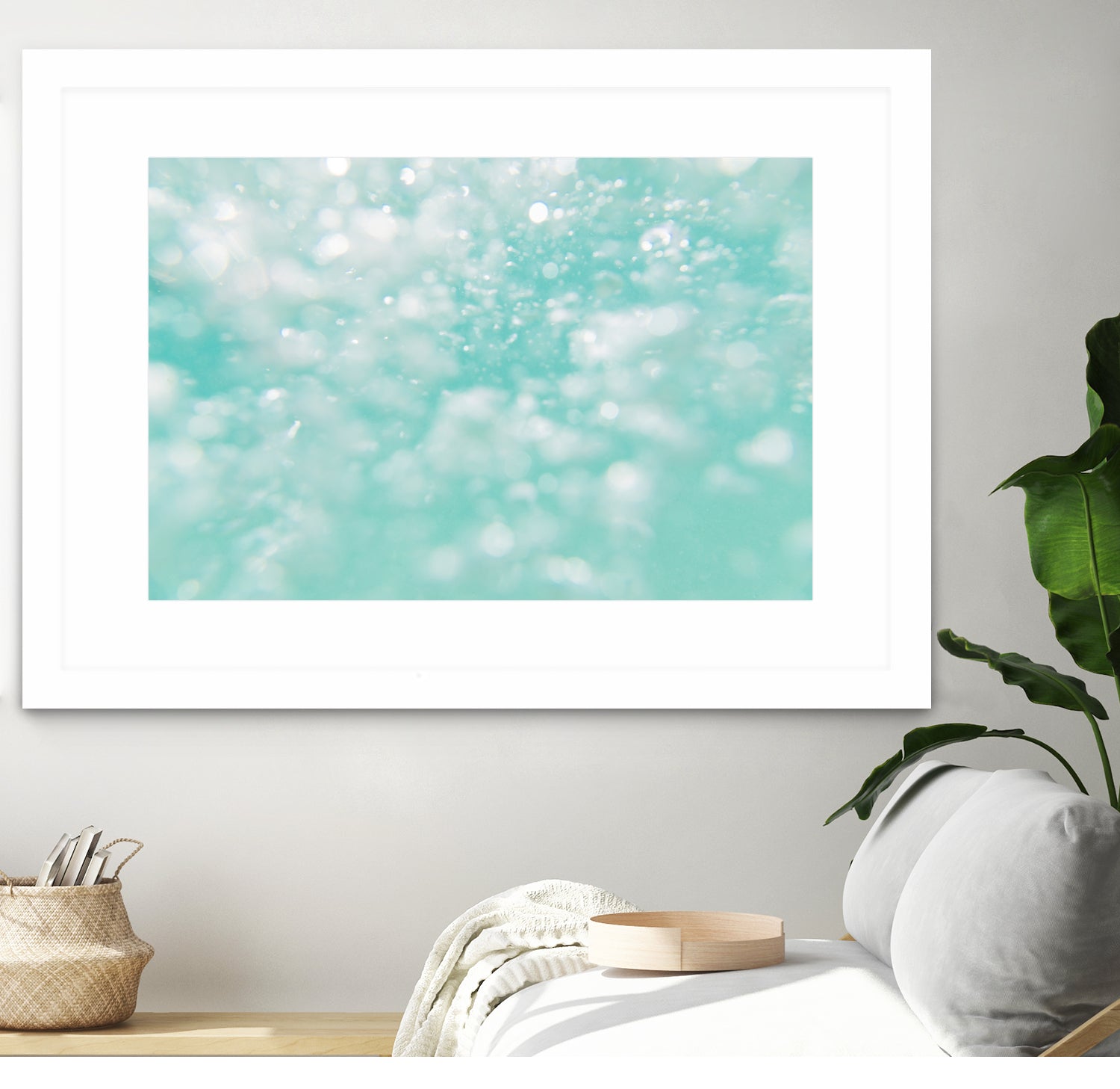 Underwater Caribbean Bubbles Dream 1 by AnitasBellasArt on GIANT ART - blue coastal