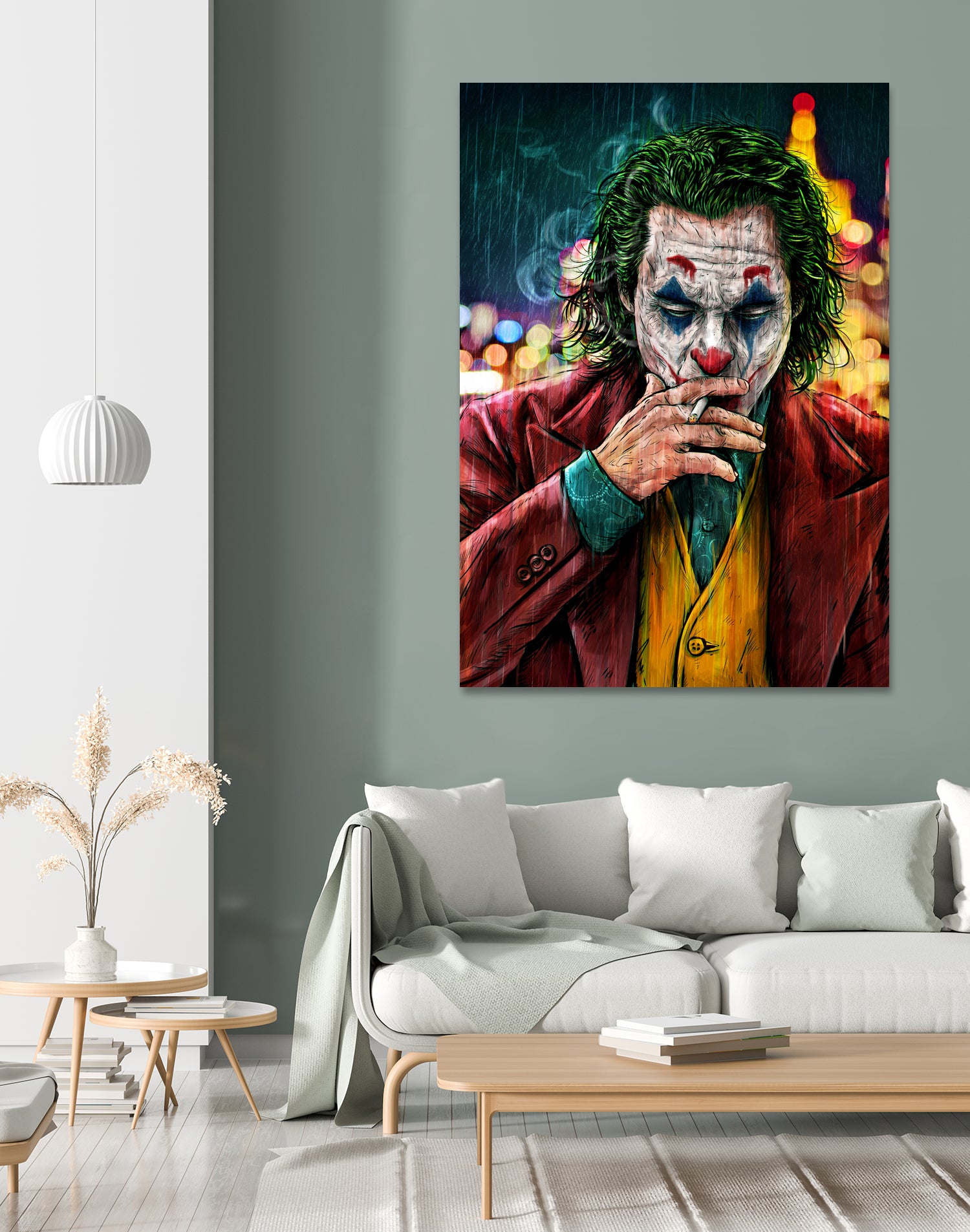 Smoking Joker Pt.1 by Arcadia Wiryawan on GIANT ART - red digital painting