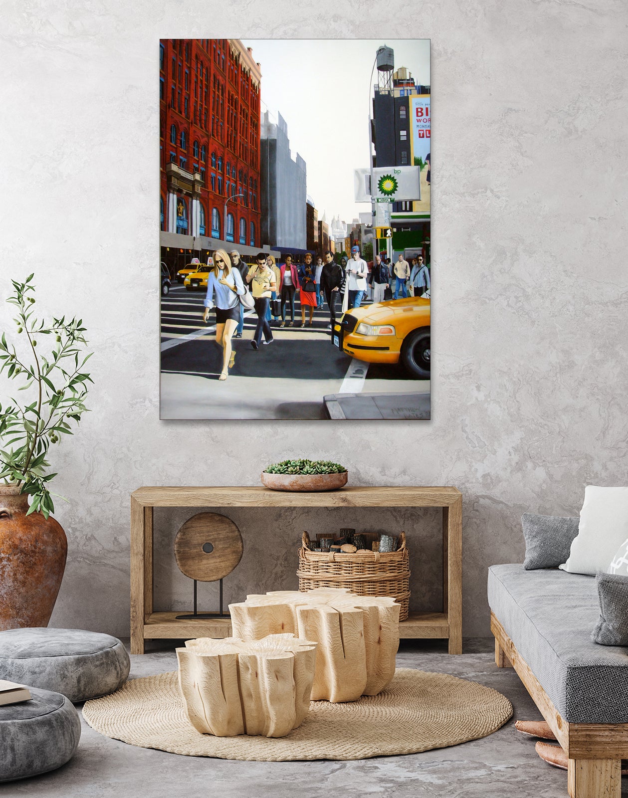SoHo New York City by Matthew Holden Bates on GIANT ART - red mixed media