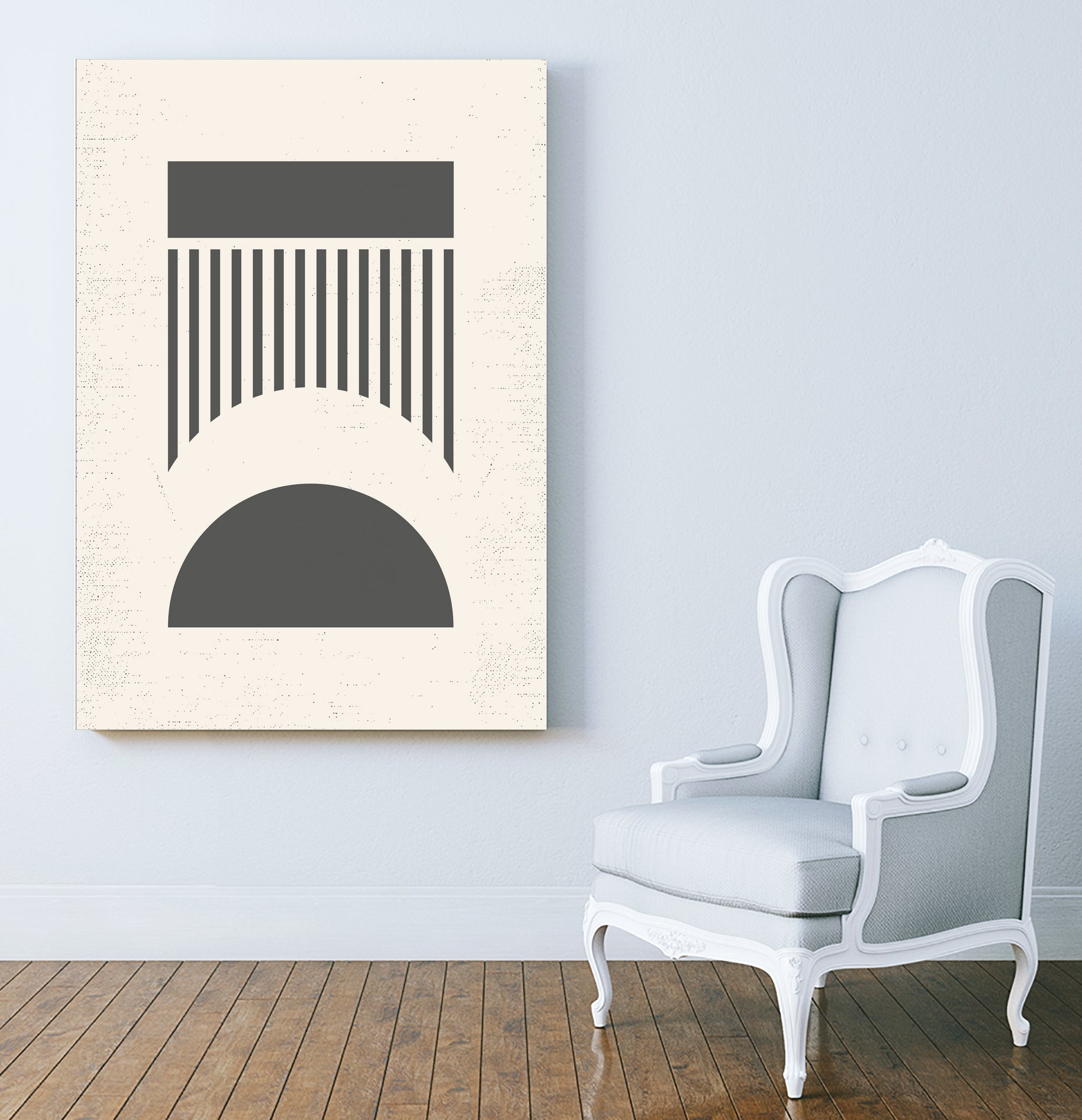 Mid Century Modern Geometry 01 by Studio North on GIANT ART - black digital drawing