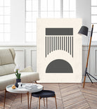 Mid Century Modern Geometry 01 by Studio North on GIANT ART - black digital drawing