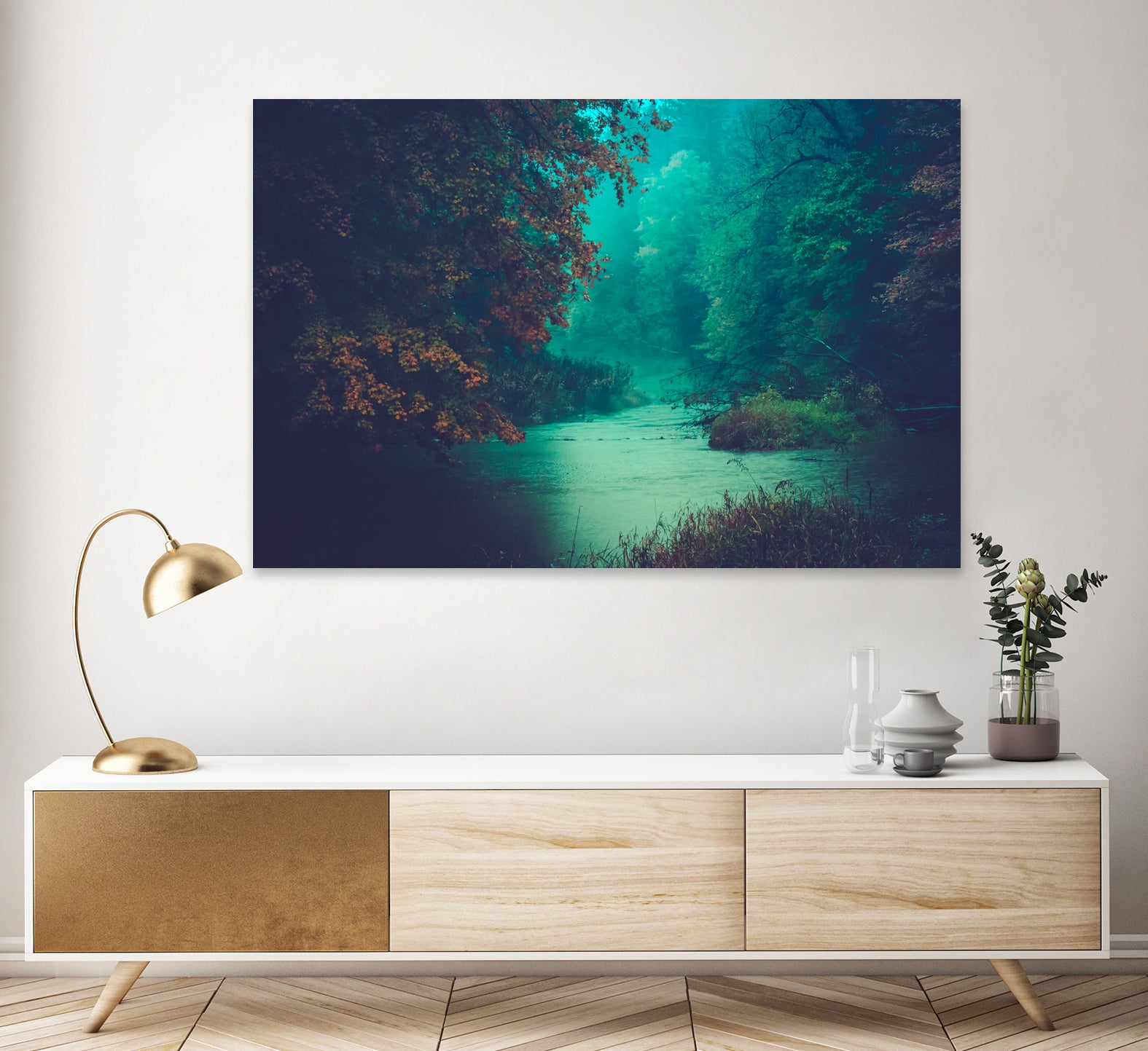 Sanctuary by Kristin Hunt on GIANT ART - blue processing/programming