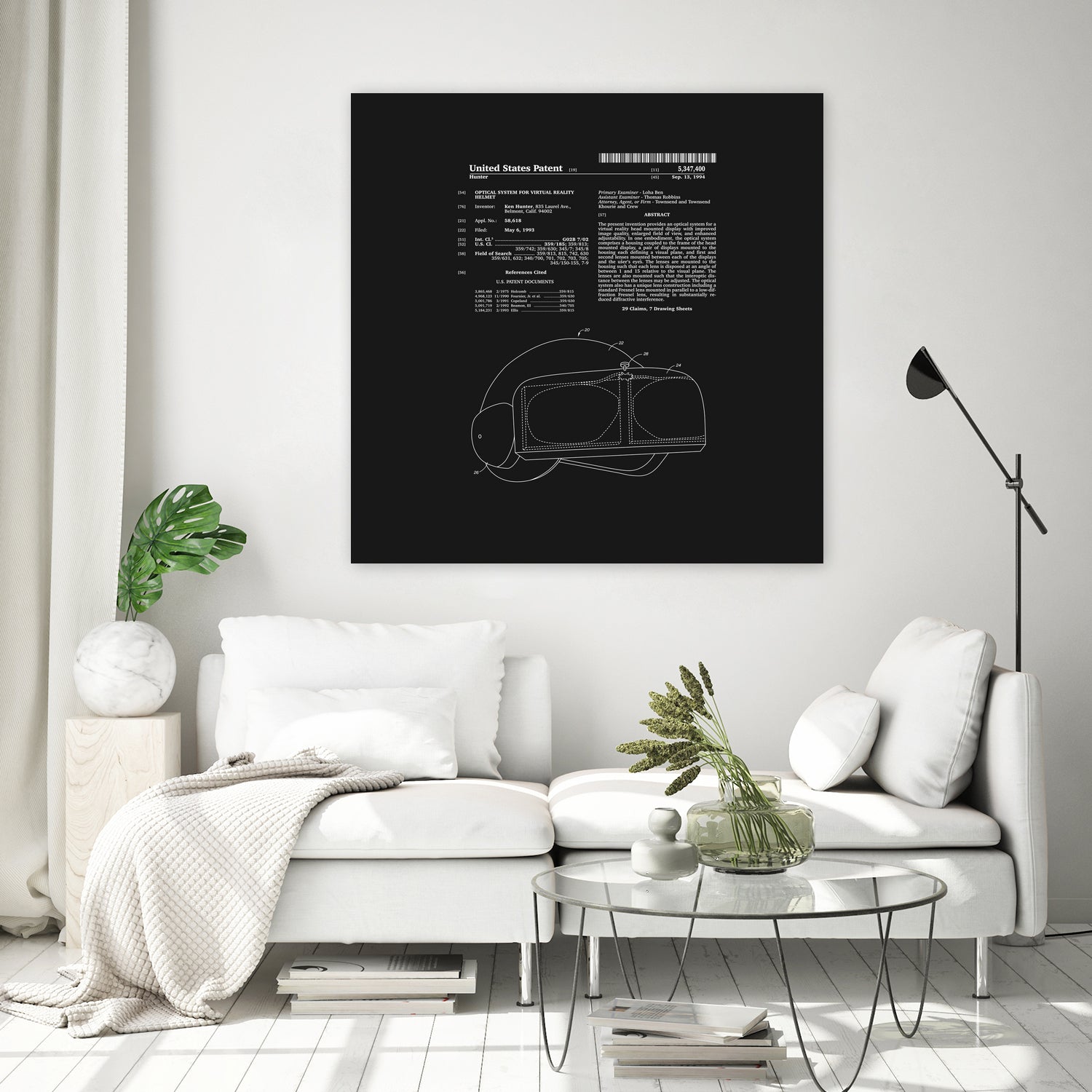 Virtual Reality Helmet Patent - Black by Finlay McNevin on GIANT ART - black typography