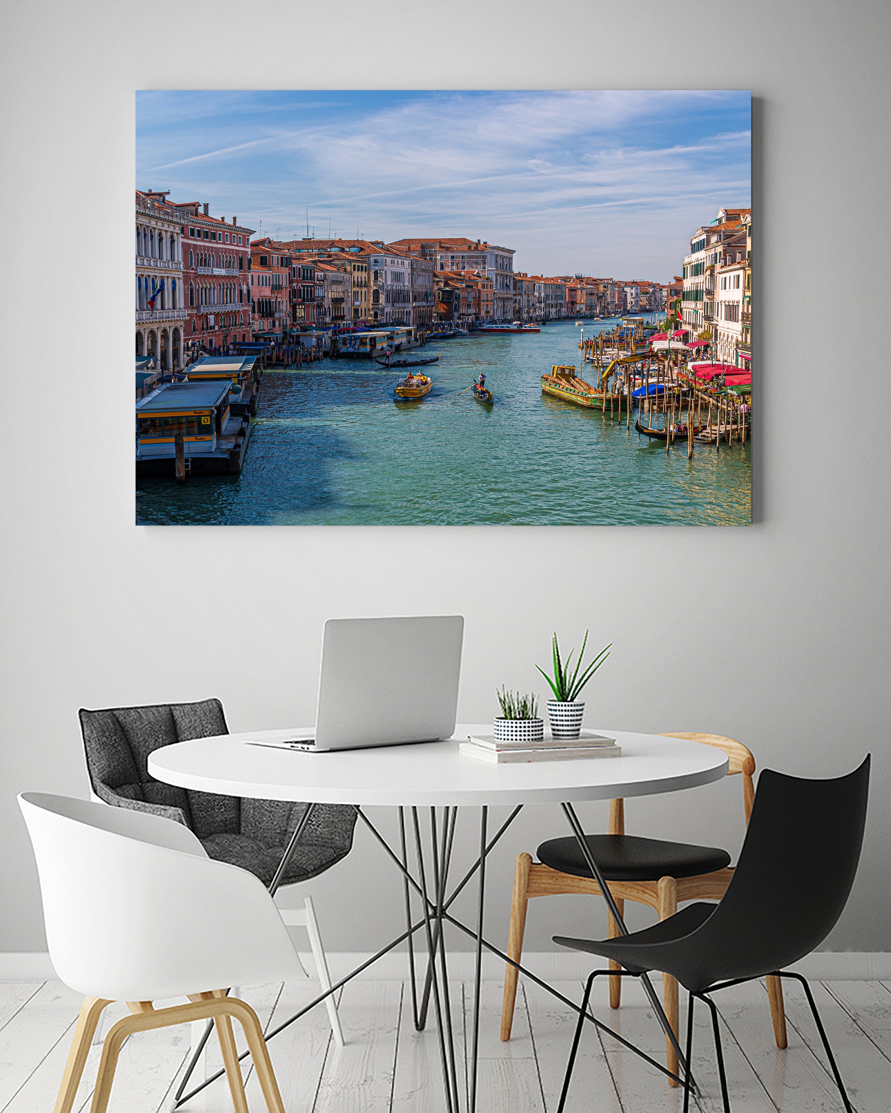 Rialto Station in Grand Canal by Darryl Brooks on GIANT ART - blue photo illustration