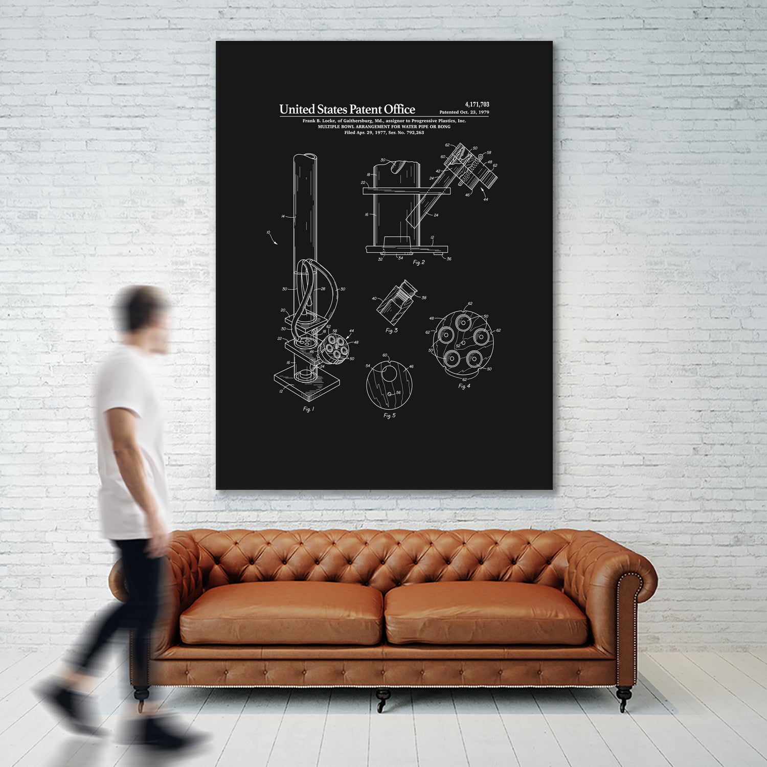 Bong Patent - Black by Finlay McNevin on GIANT ART - black typography
