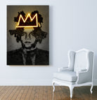 Basquiat by Octavian Mihai Mielu on GIANT ART - yellow photo manipulation