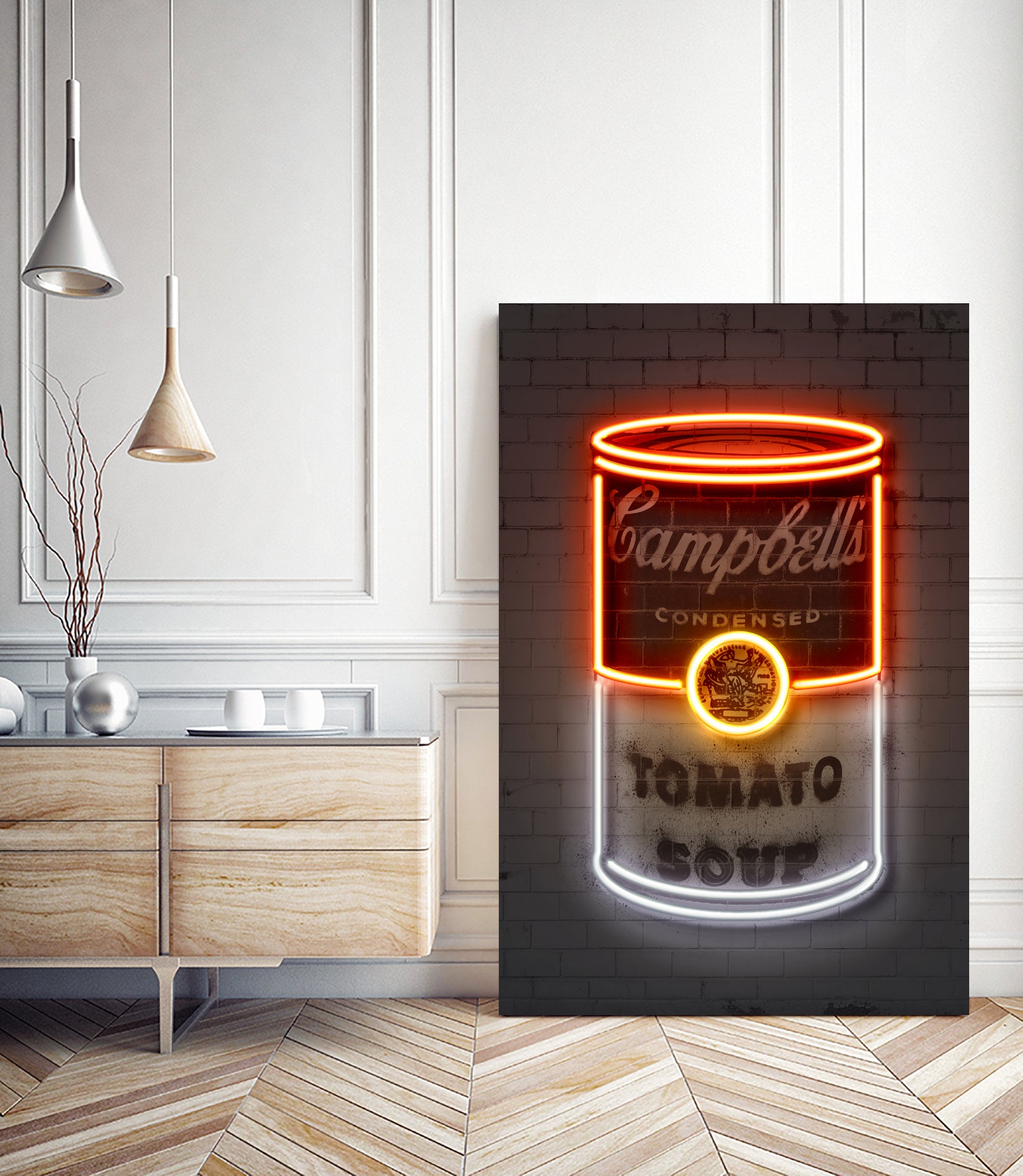 Soup Can by Octavian Mihai Mielu on GIANT ART - red photo manipulation