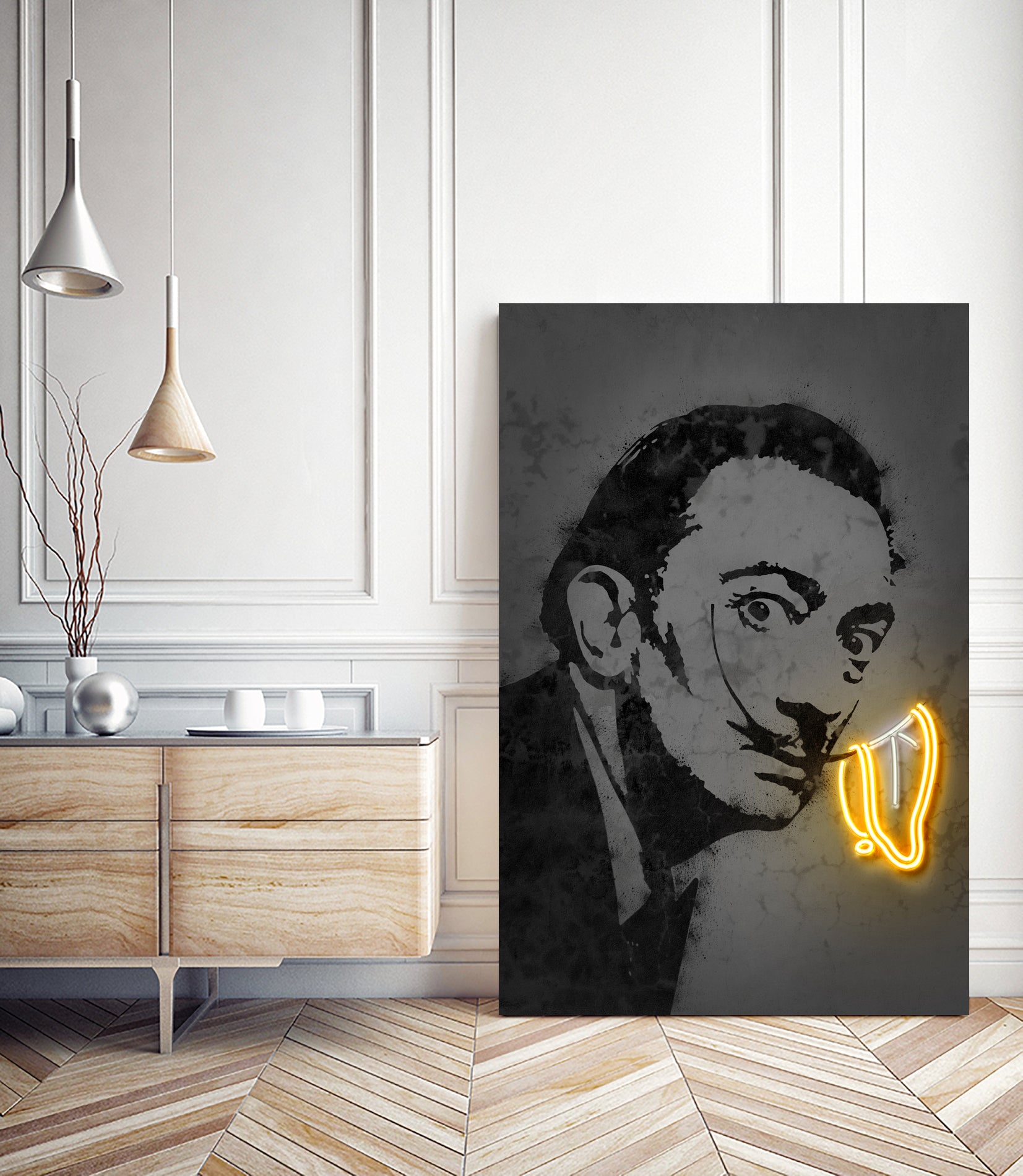 Dali by Octavian Mihai Mielu on GIANT ART - gray photo manipulation