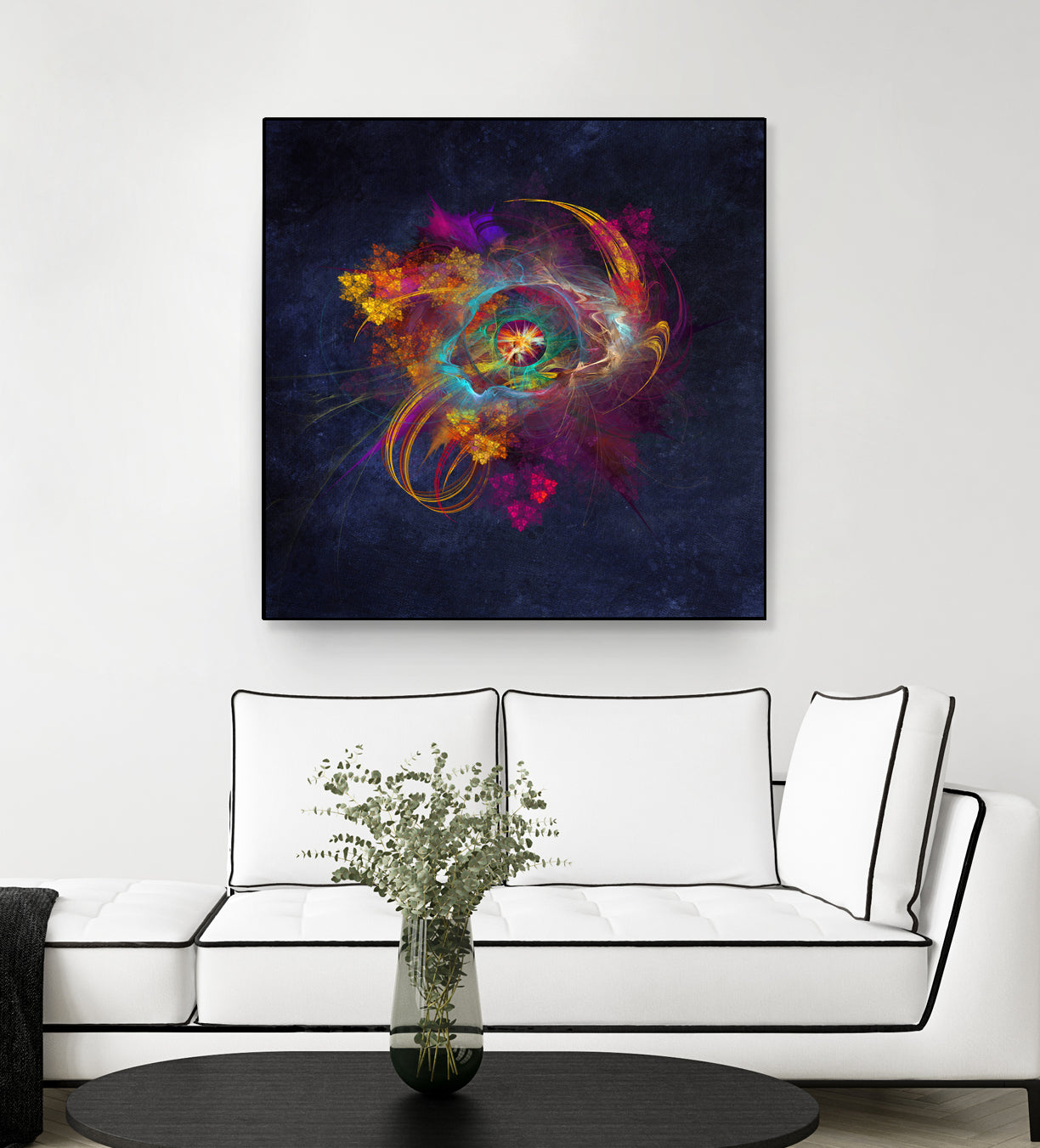 fractal Other Side by Justyna Jaszke on GIANT ART - blue digital painting