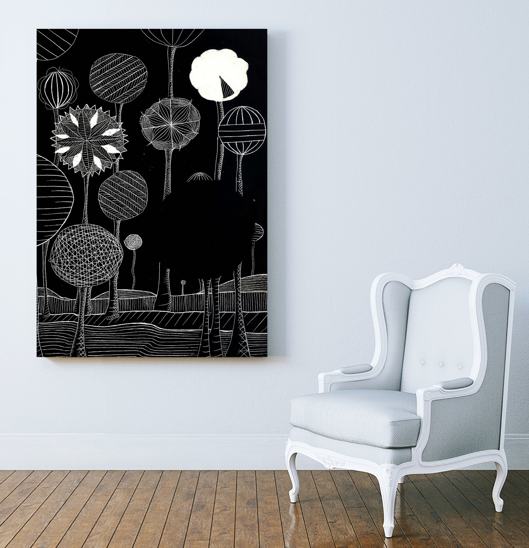 Black Forest by susana costa on GIANT ART - black mixed media