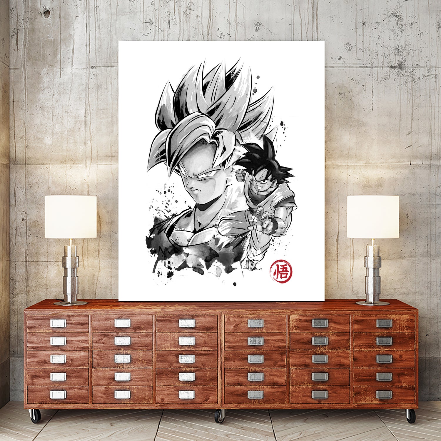 Super Saiyan Warrior by Antonio Camarena on GIANT ART - white digital painting