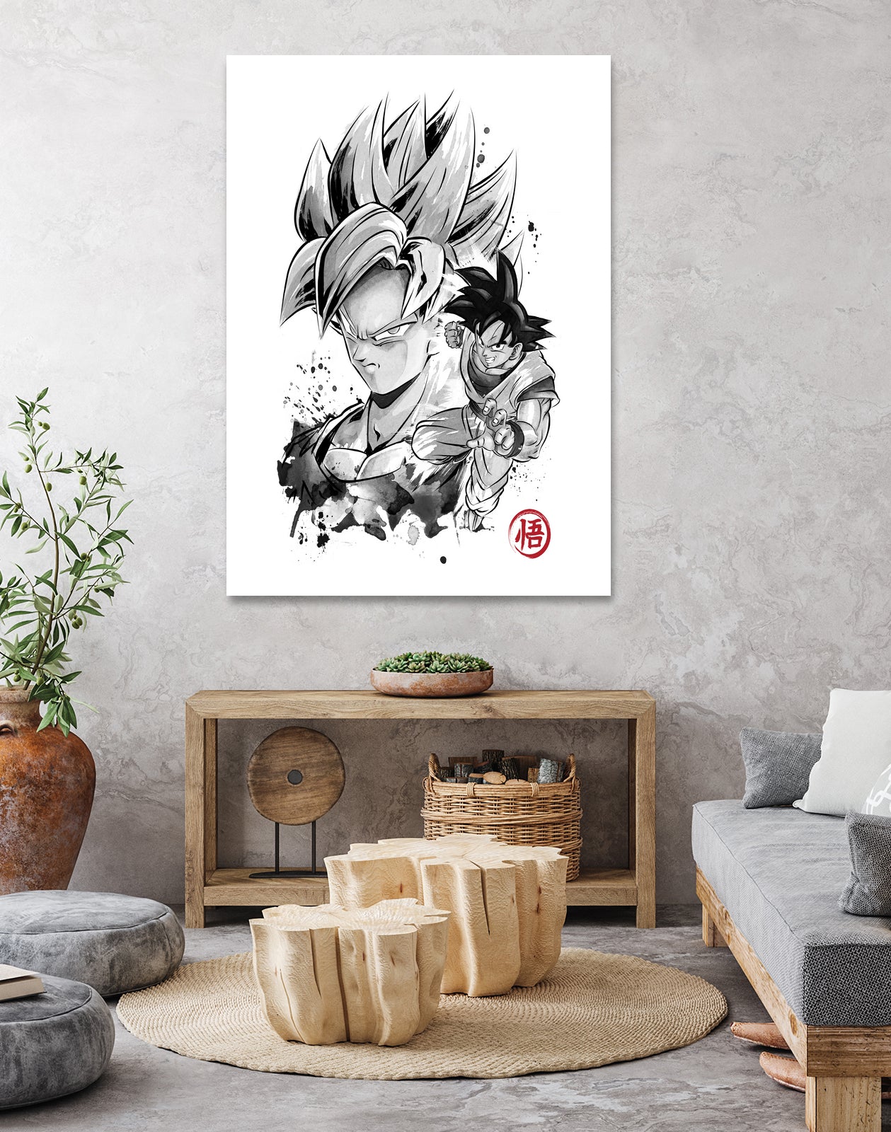 Super Saiyan Warrior by Antonio Camarena on GIANT ART - white digital painting