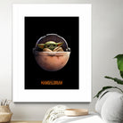 Baby Yoda The Mandalorian by Sundeep Kumar on GIANT ART - green digital painting