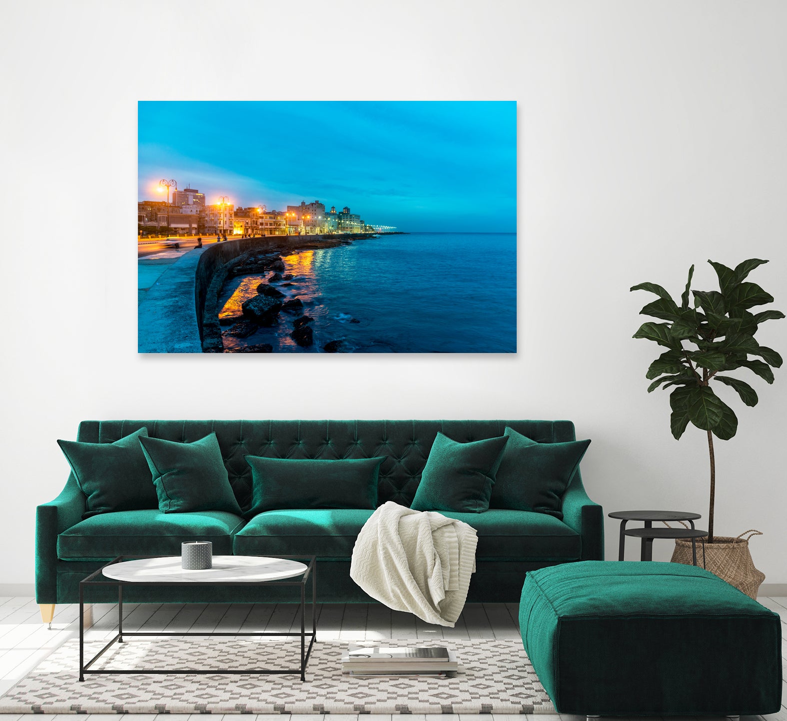 La Vida Nocturna by Alex Tonetti on GIANT ART - blue photo illustration