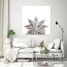 Gray Agave with Rose Gold Glitter #3 #shiny #tropical #decor by Anita & Bella Jantz on GIANT ART - gray photo illustration