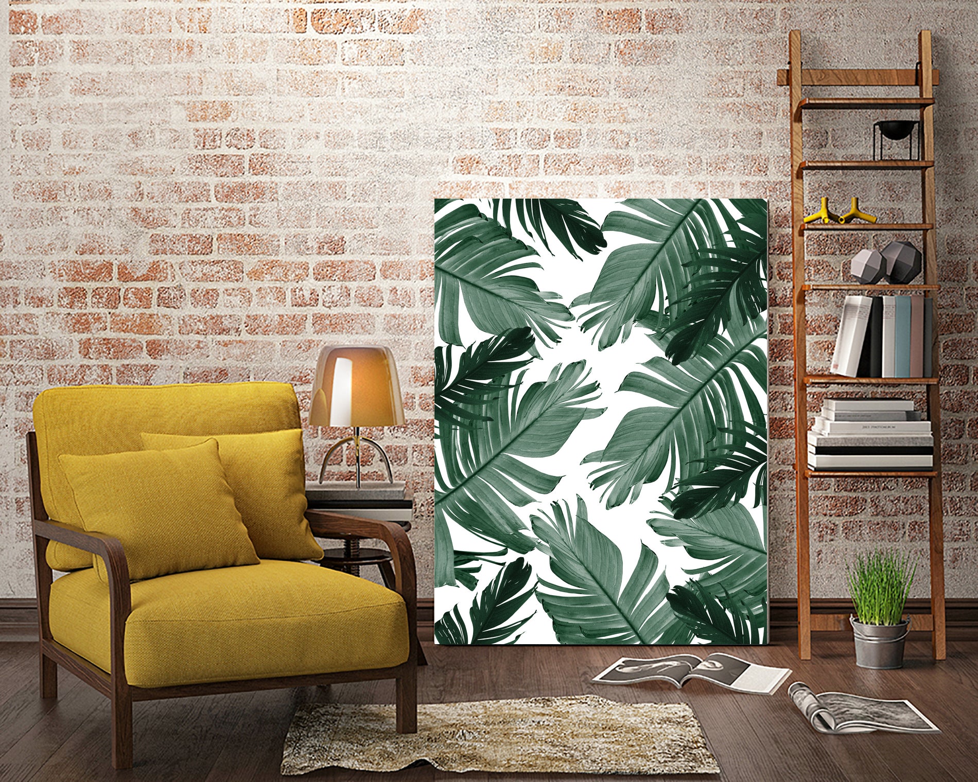 Tropical Banana Leaves Pattern #3 #tropical #decor #art by Anita & Bella Jantz on GIANT ART - green photo illustration