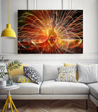 The Kiss by Abdennacer Jamal on GIANT ART - yellow photo manipulation