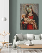 Madonna Face by José Luis Guerrero on GIANT ART - orange photo manipulation