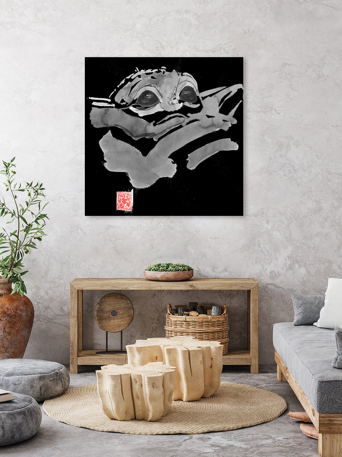 baby yoda by philippe imbert on GIANT ART - black character design