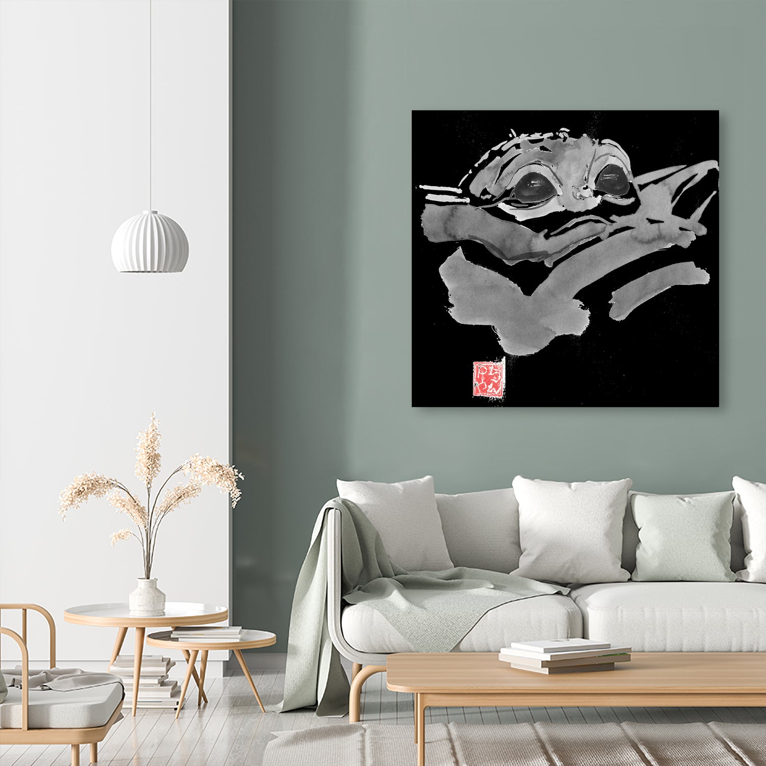 baby yoda by philippe imbert on GIANT ART - black character design