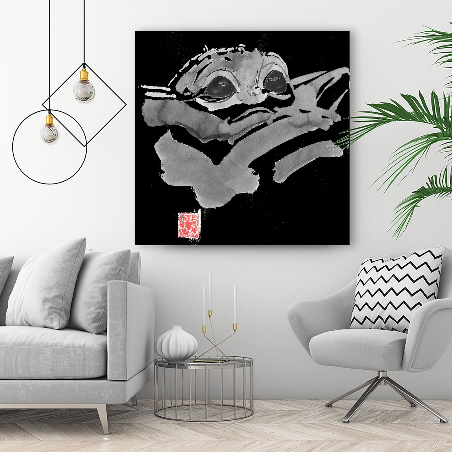 baby yoda by philippe imbert on GIANT ART - black character design