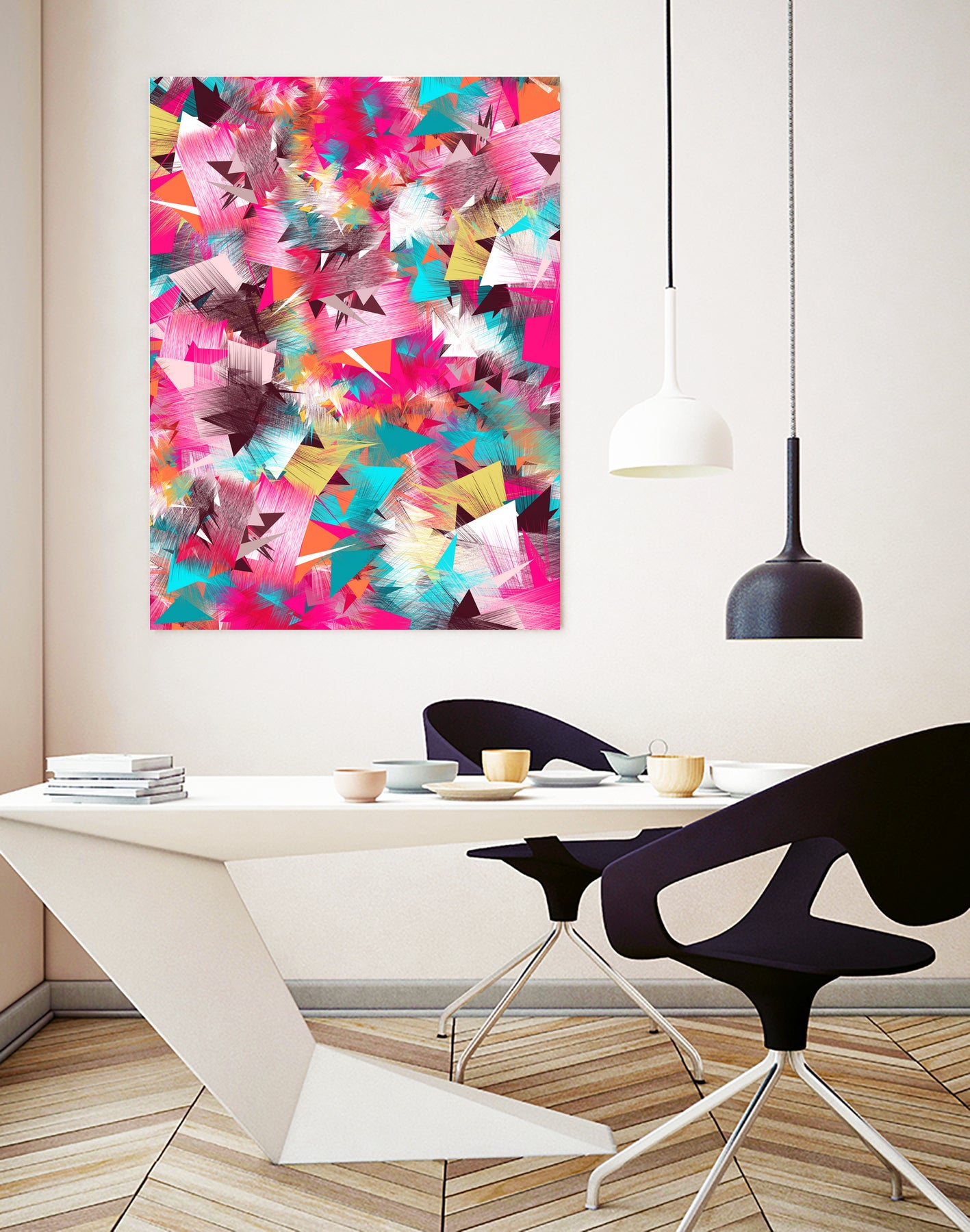 Colorful Place by Danny Jardim on GIANT ART - pink digital painting