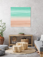 Touching Soft Emerald Beige Watercolor Abstract #1 #painting by Anita & Bella Jantz on GIANT ART - green digital painting