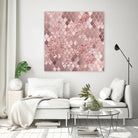 Mermaid Glitter Scales #8 (Faux Glitter) #shiny #decor #art by Anita & Bella Jantz on GIANT ART - pink digital painting