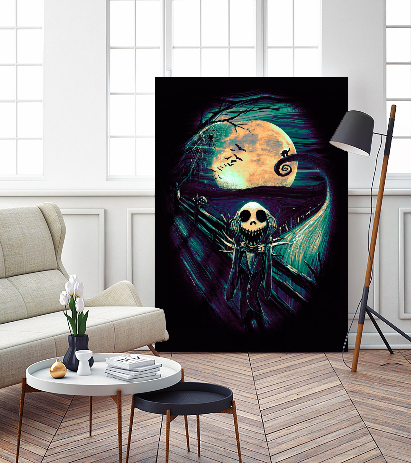The Scream Before Christmas by Francis Mi Oza on GIANT ART - black digital painting