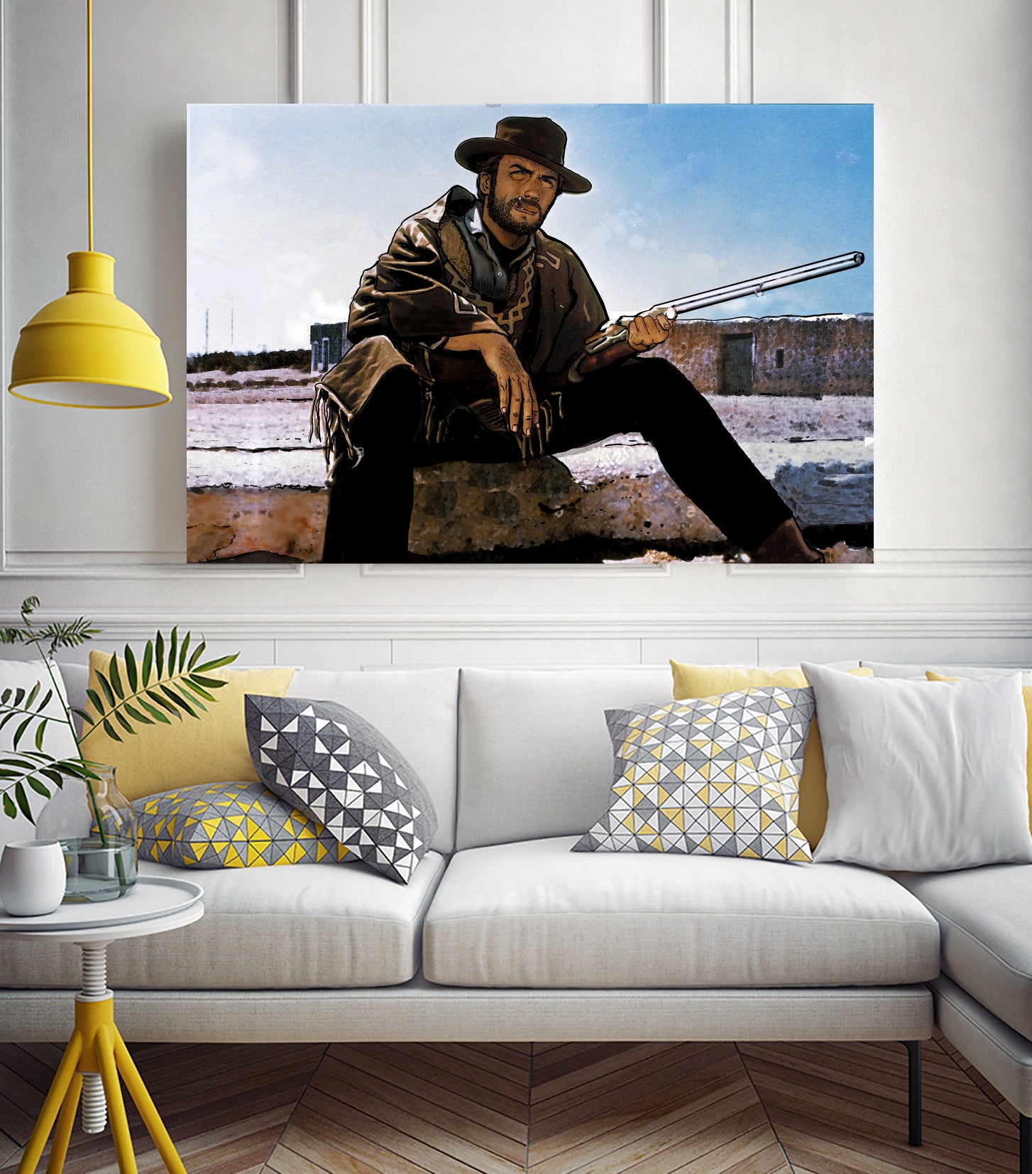 Clint Eastwood - The Man With No Name by Dan Avenell on GIANT ART - green character design