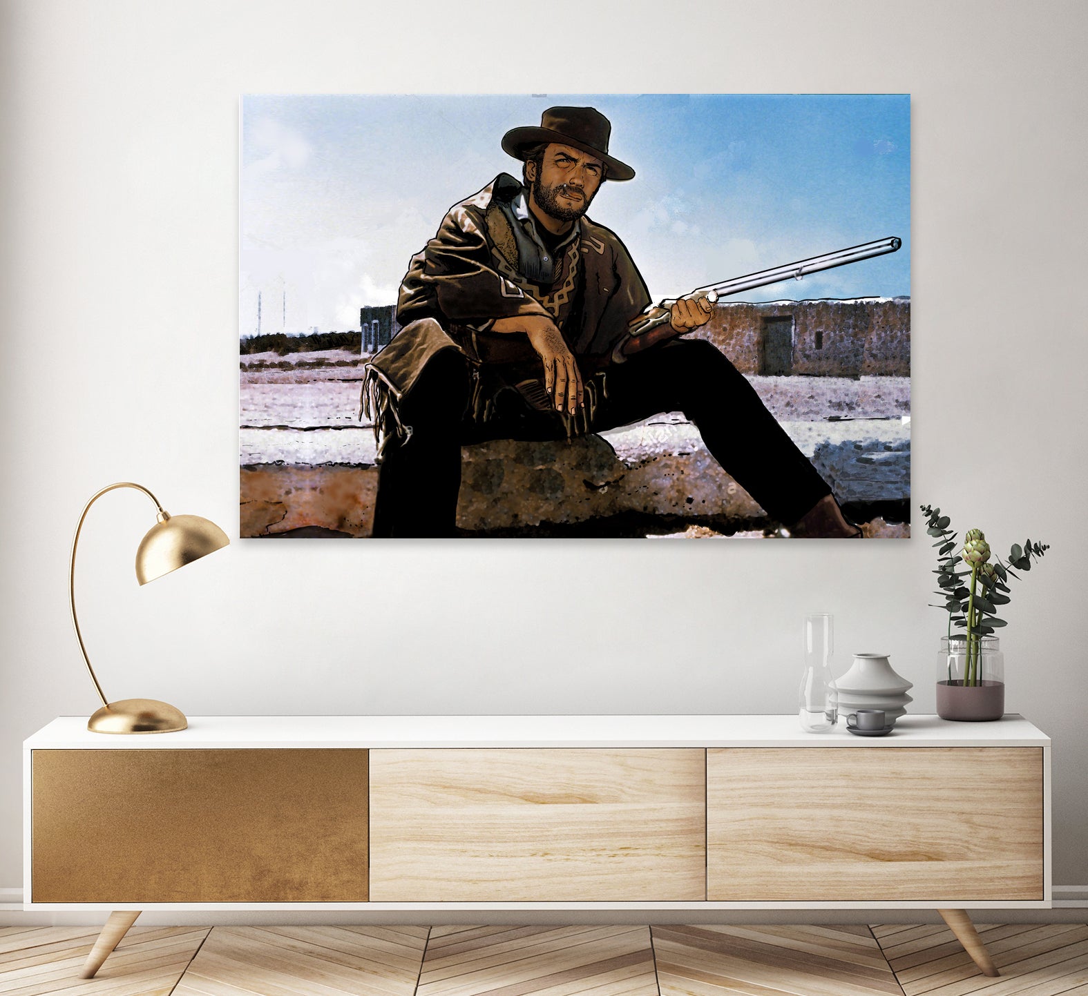 Clint Eastwood - The Man With No Name by Dan Avenell on GIANT ART - green character design