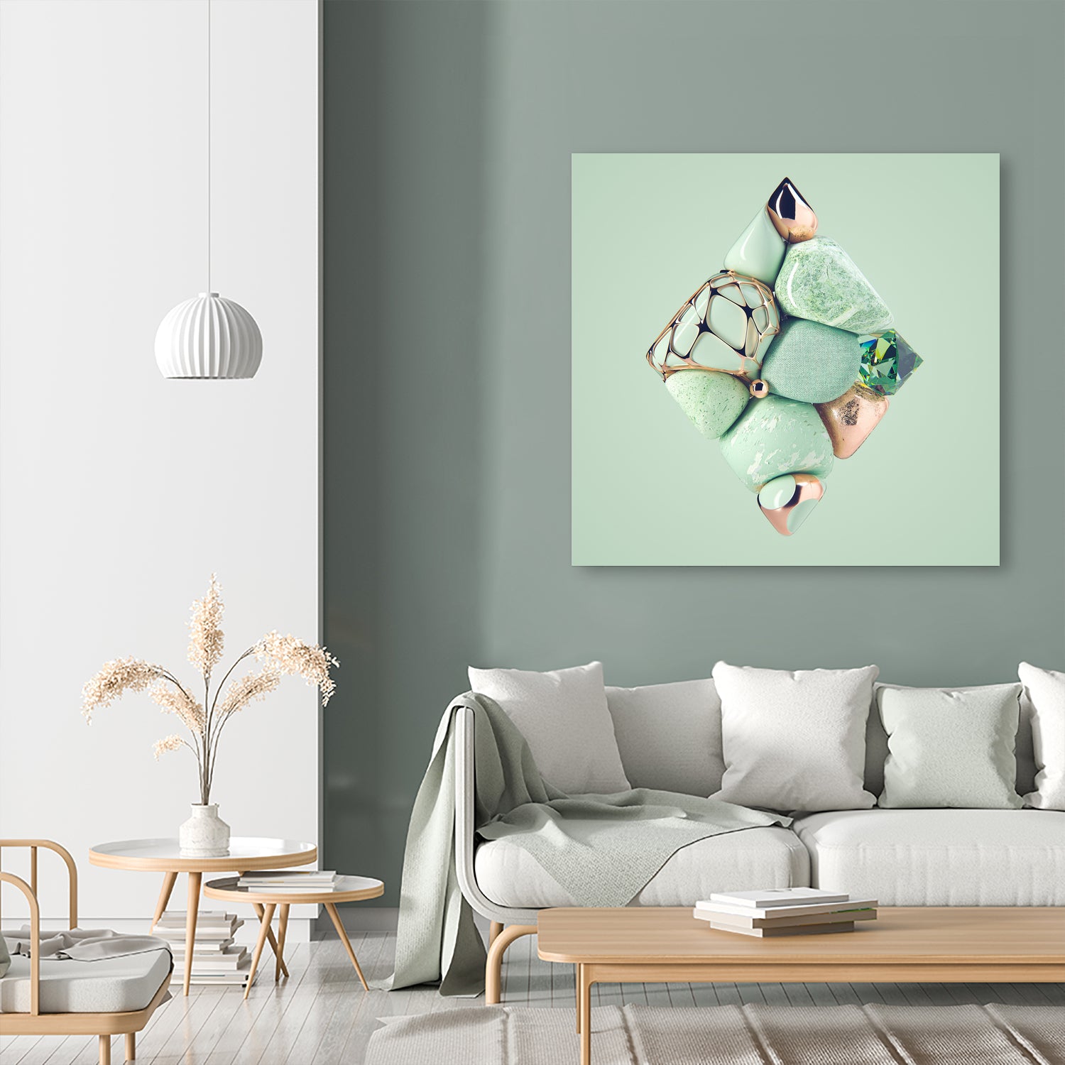 N°346 by Roman Bratschi on GIANT ART - green 3d art