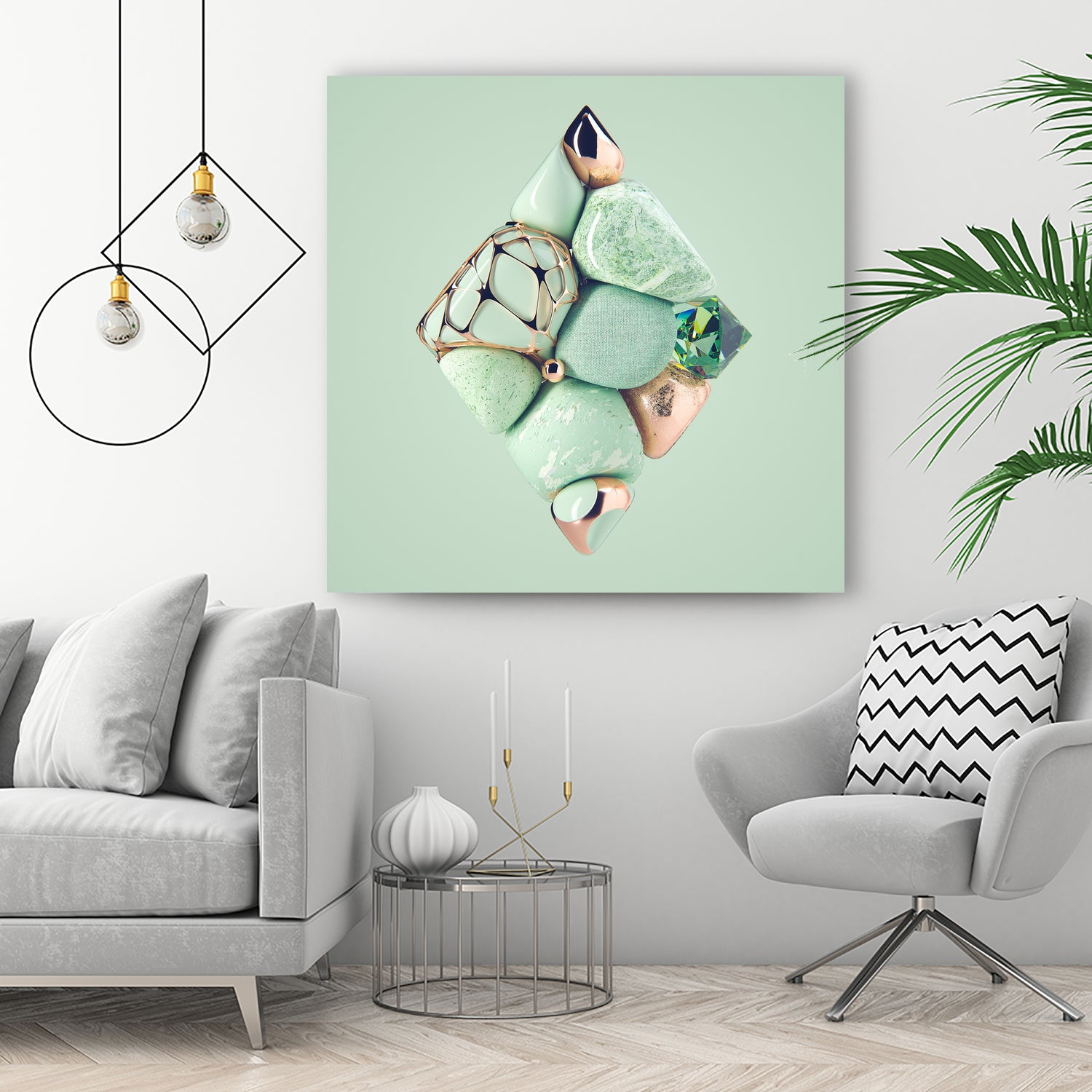 N°346 by Roman Bratschi on GIANT ART - green 3d art