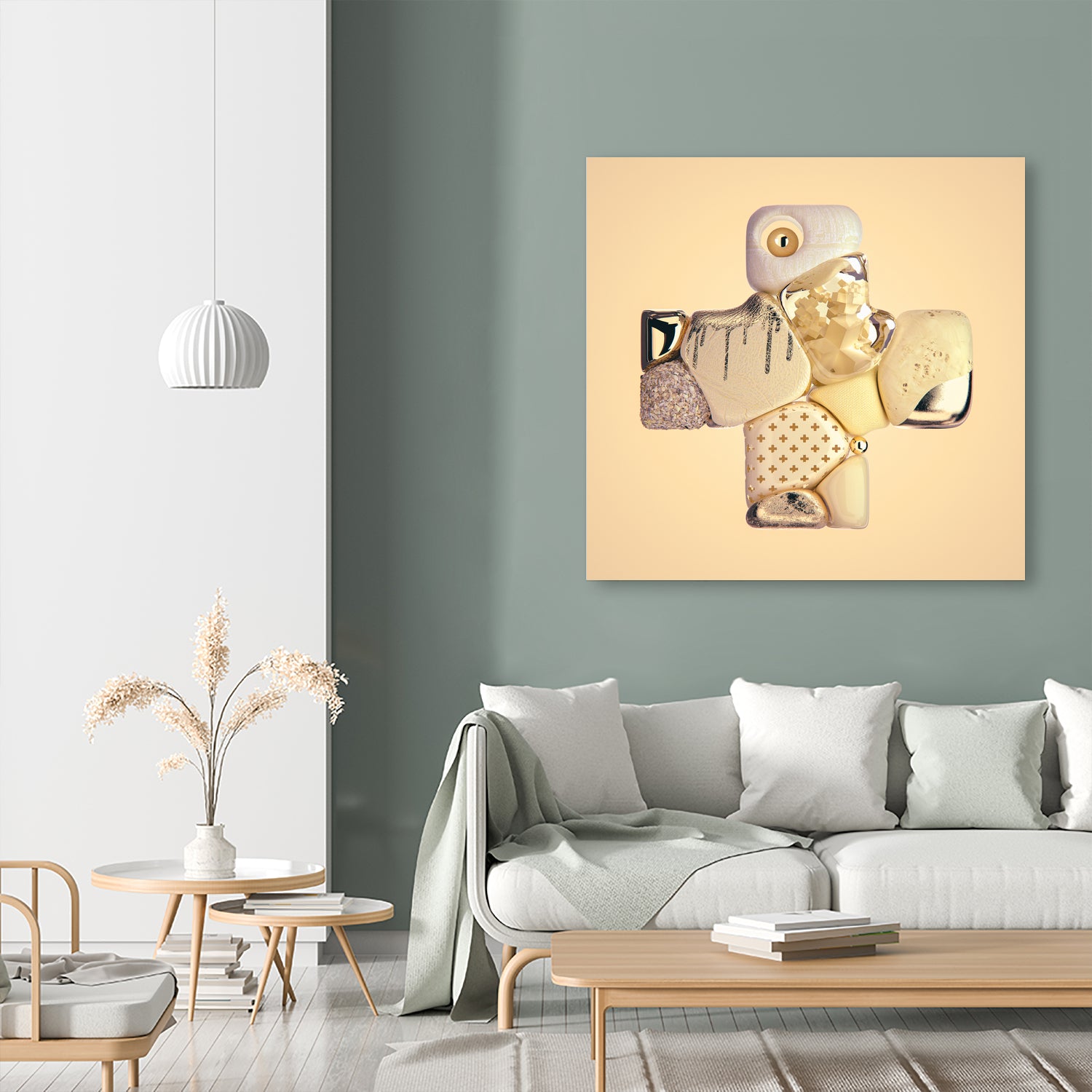 N°347 by Roman Bratschi on GIANT ART - yellow digital painting