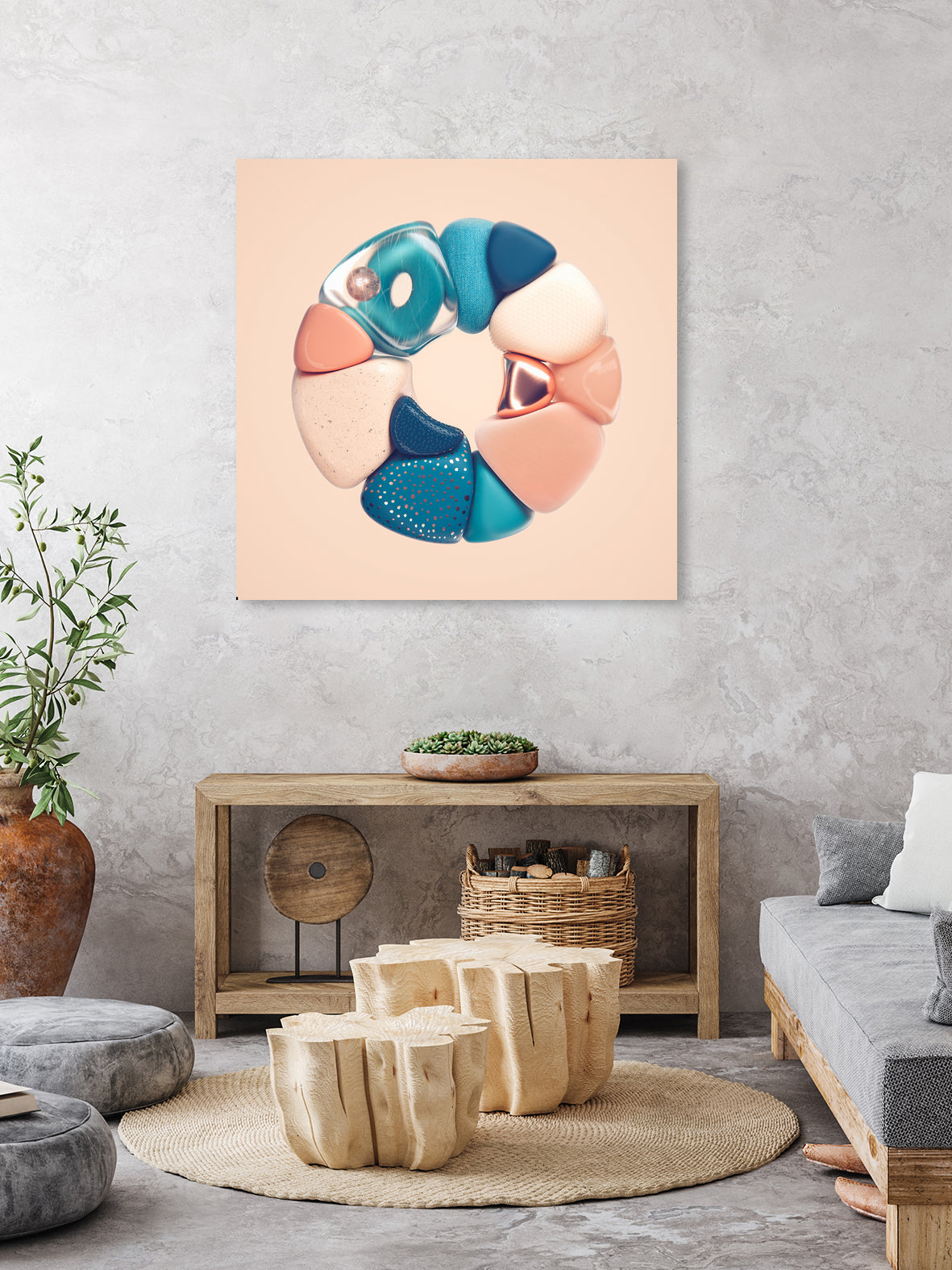 N°345 by Roman Bratschi on GIANT ART - orange 3d art