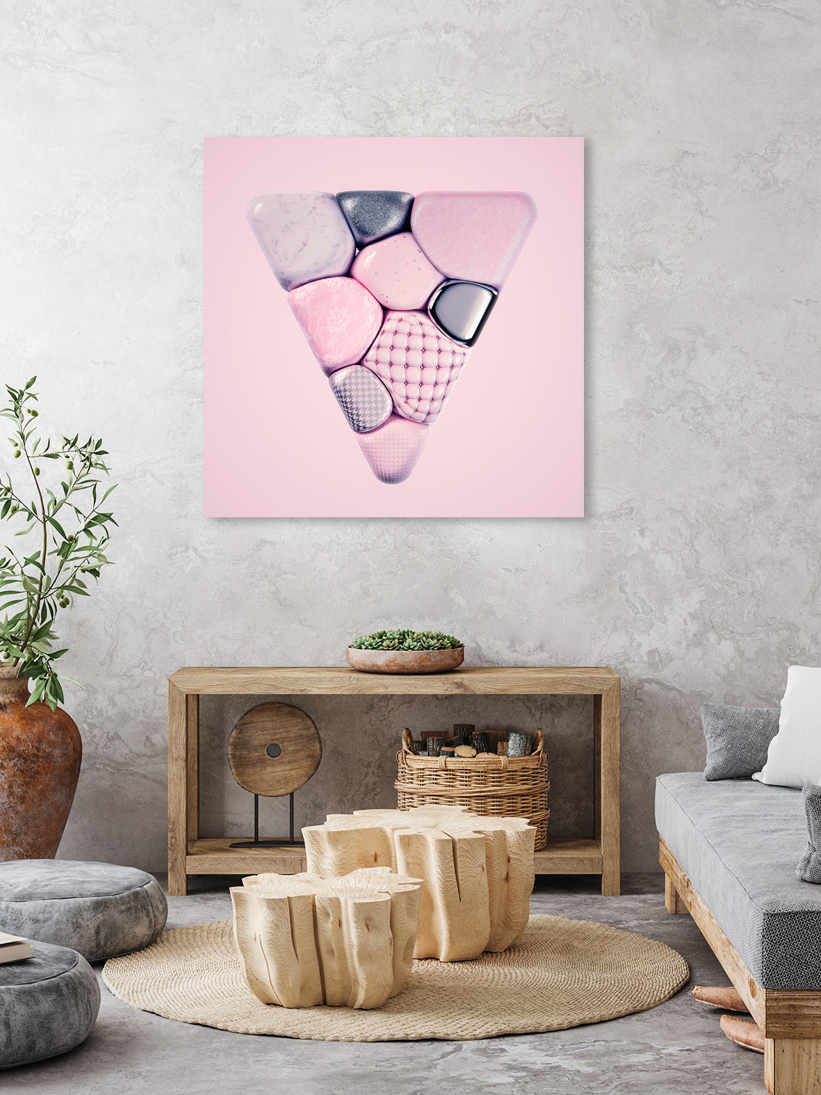 N°344 by Roman Bratschi on GIANT ART - pink 3d art