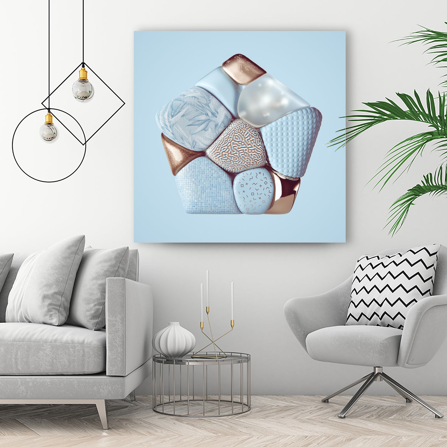 N°348 by Roman Bratschi on GIANT ART - blue digital painting