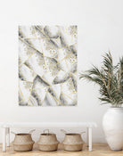 White Agate Gold Geometric Glam #1 #geo #gem #decor #art by Anita & Bella Jantz on GIANT ART - gray vector illustration