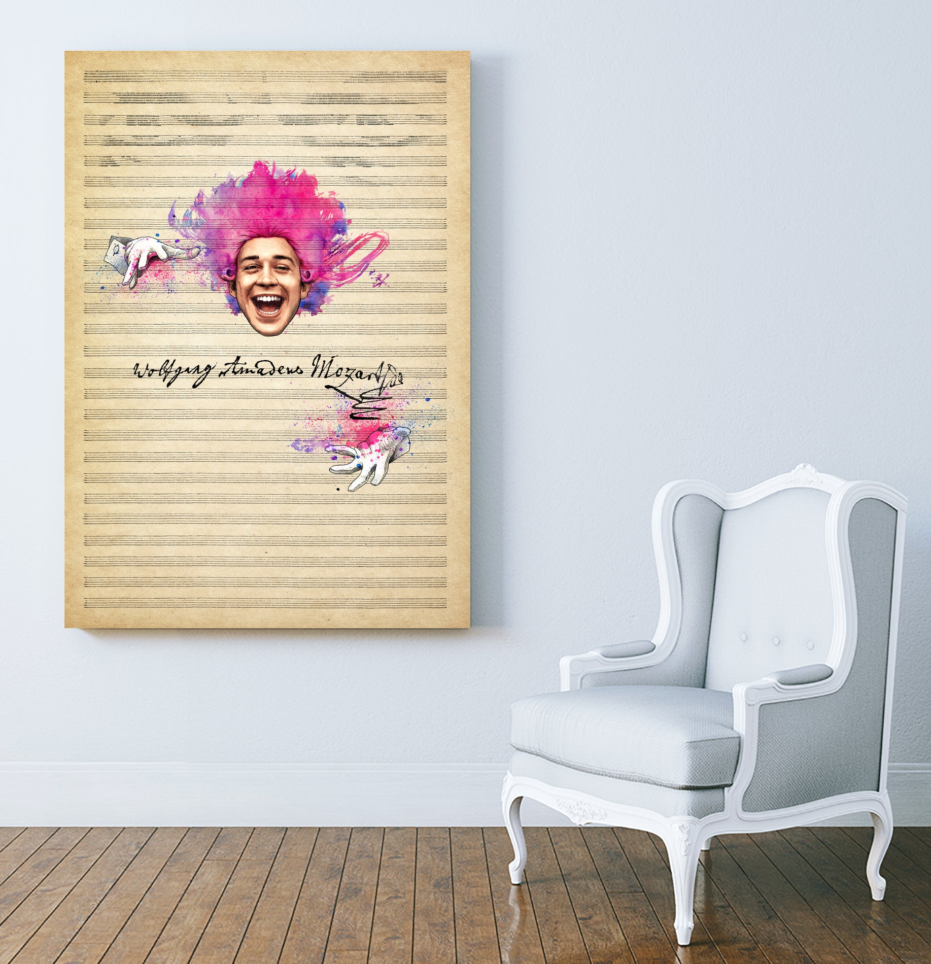 Amadeus by Jason Ratliff on GIANT ART - pink digital painting