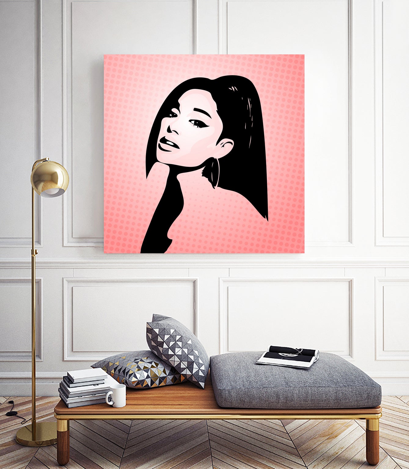Ariana Grande | Pop Art by William Cuccio on GIANT ART - pink digital painting
