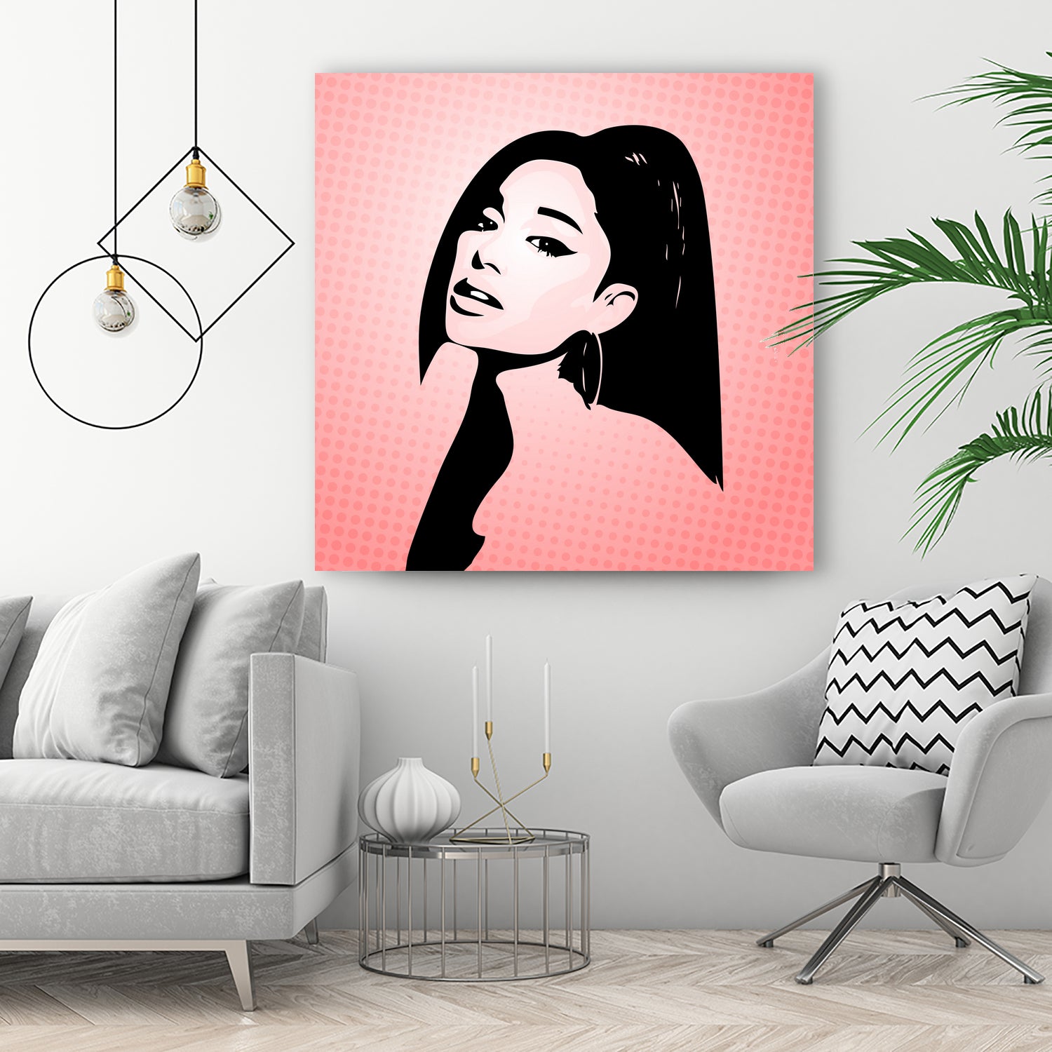 Ariana Grande | Pop Art by William Cuccio on GIANT ART - pink digital painting