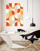 Bold Geo Tiles 02 by Daniela di Niro on GIANT ART - orange vector illustration